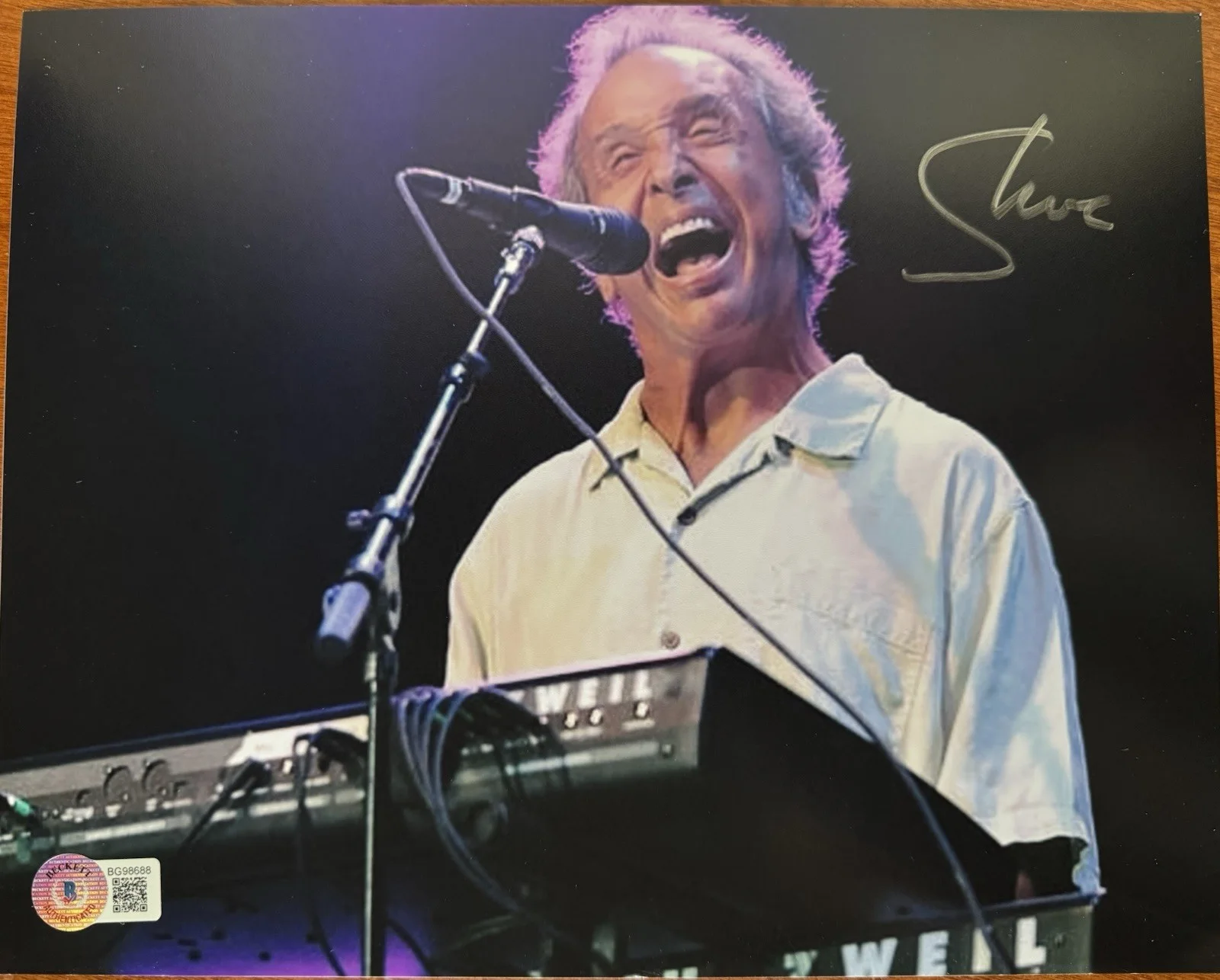 Steve Walsh SIGNED 8x10 PHOTO KANSAS SINGER WAYWARD SON (BAS) COA, изображение 2
