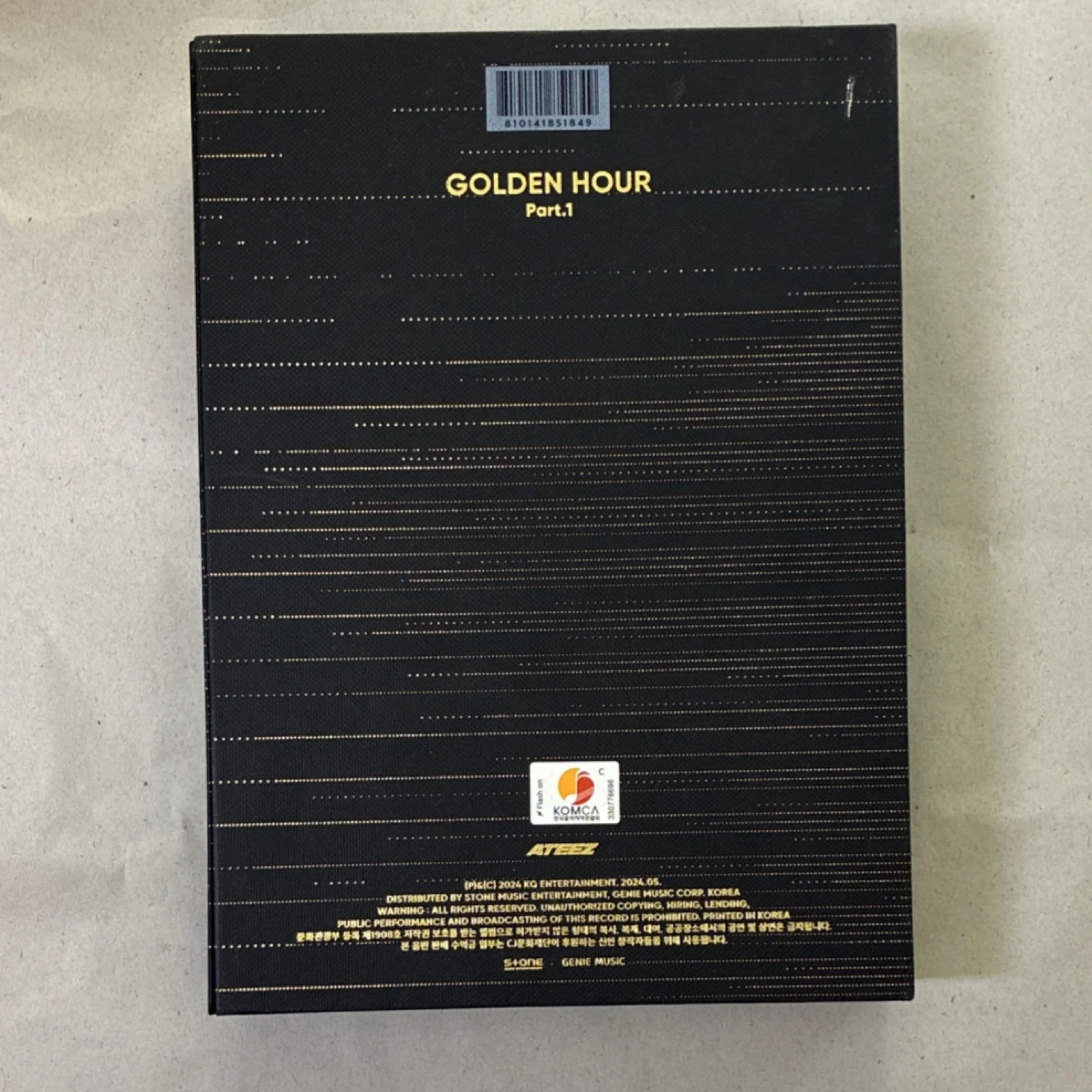 ATEEZ Golden Hour Part.1 Signed Original Music CD & Booklet Autographed, image 4