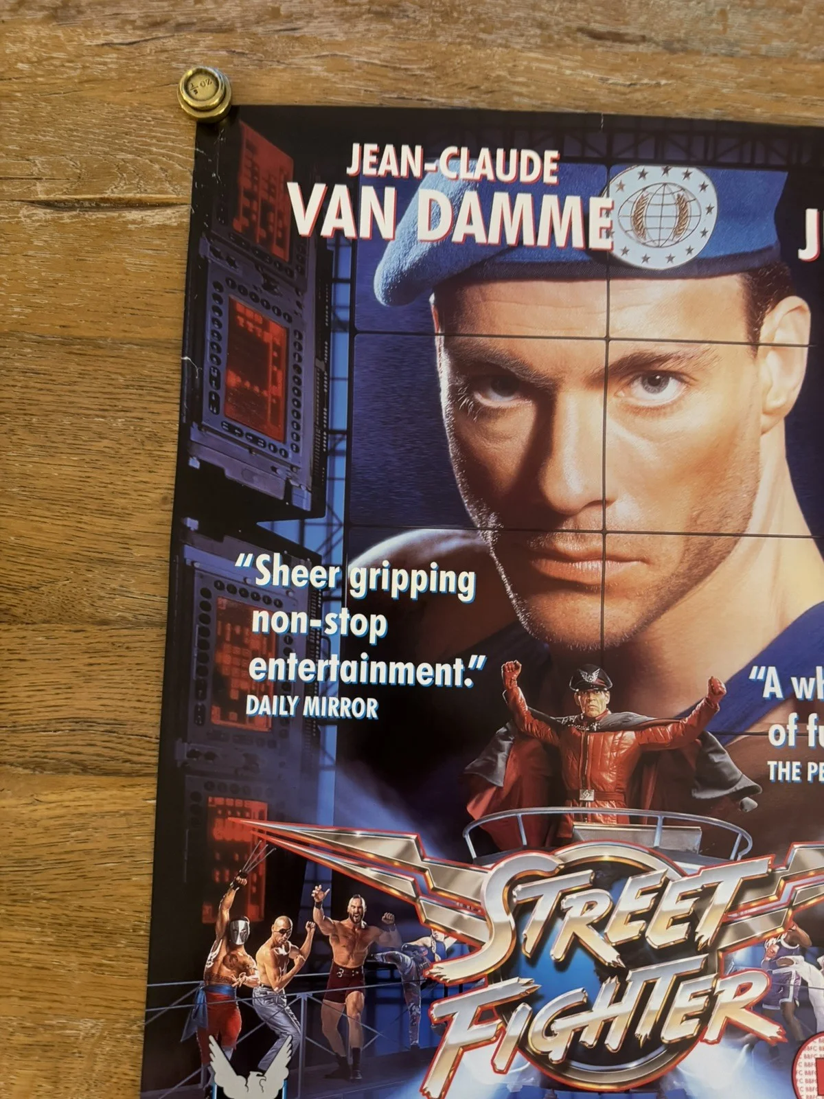 Street Fighter (1994) Promo Video Shop Movie Poster - A2 - RARE rolled, изображение 4