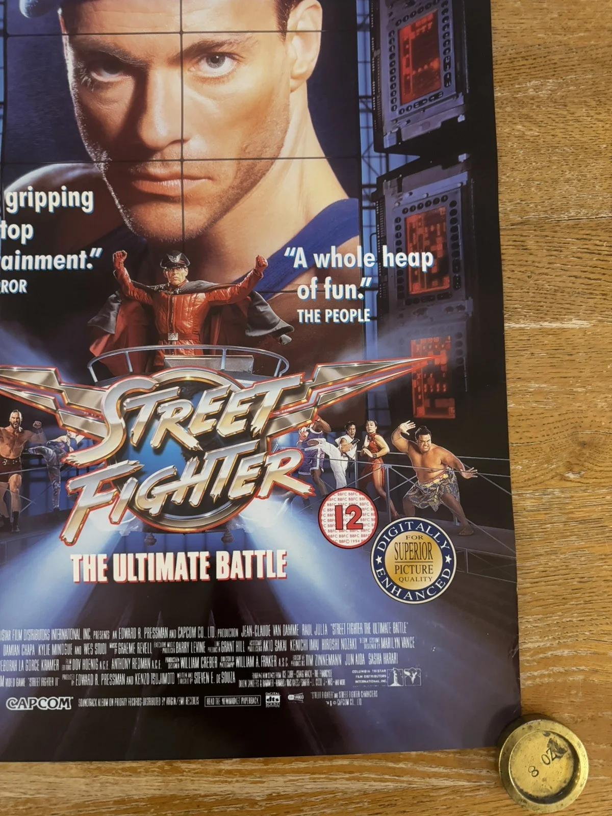 Street Fighter (1994) Promo Video Shop Movie Poster - A2 - RARE rolled, изображение 5