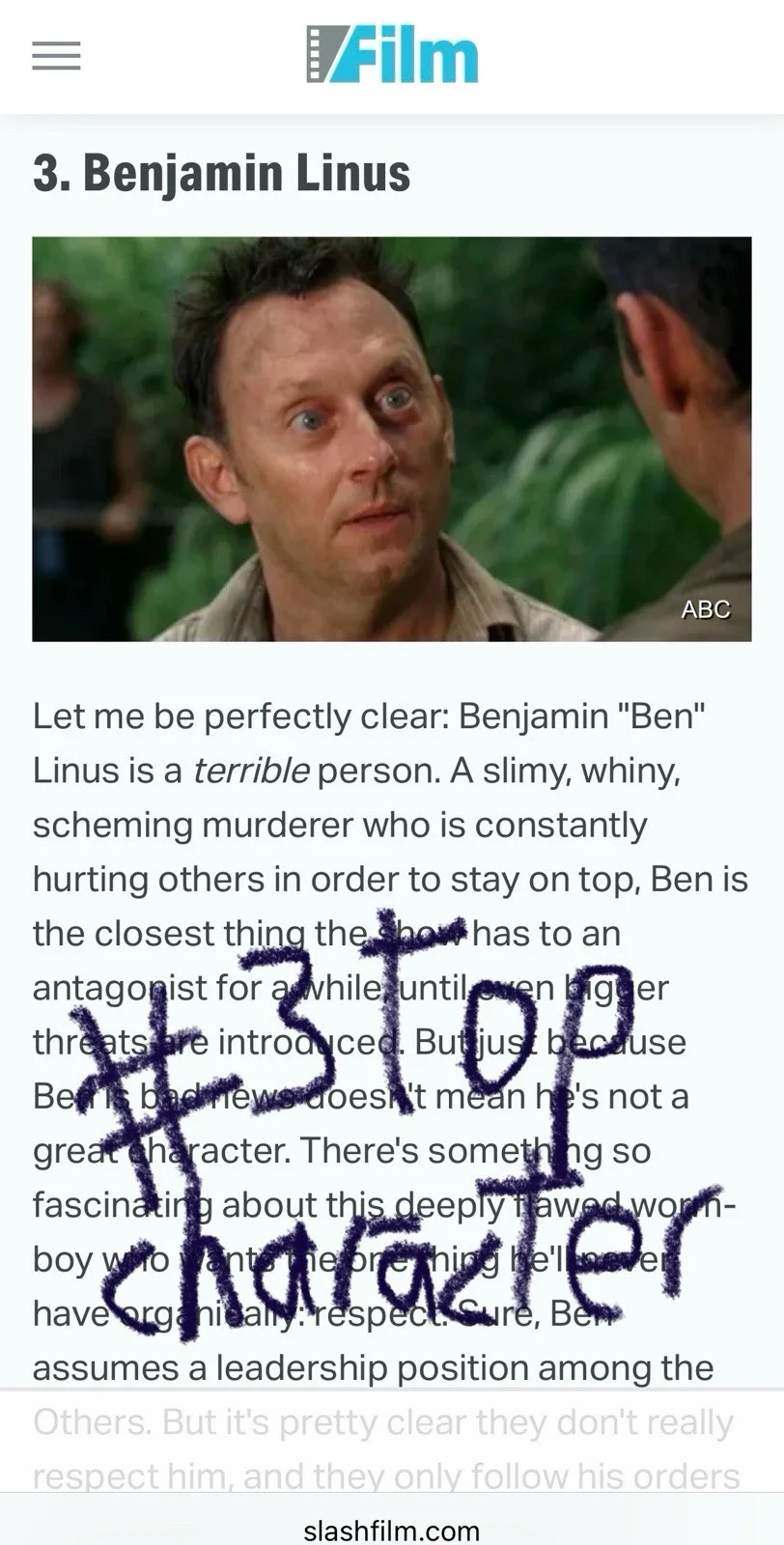 Michael Emerson Signed Lost Auto Ben Linus Autographed 11x14 Photo PSA #L68887, изображение 2