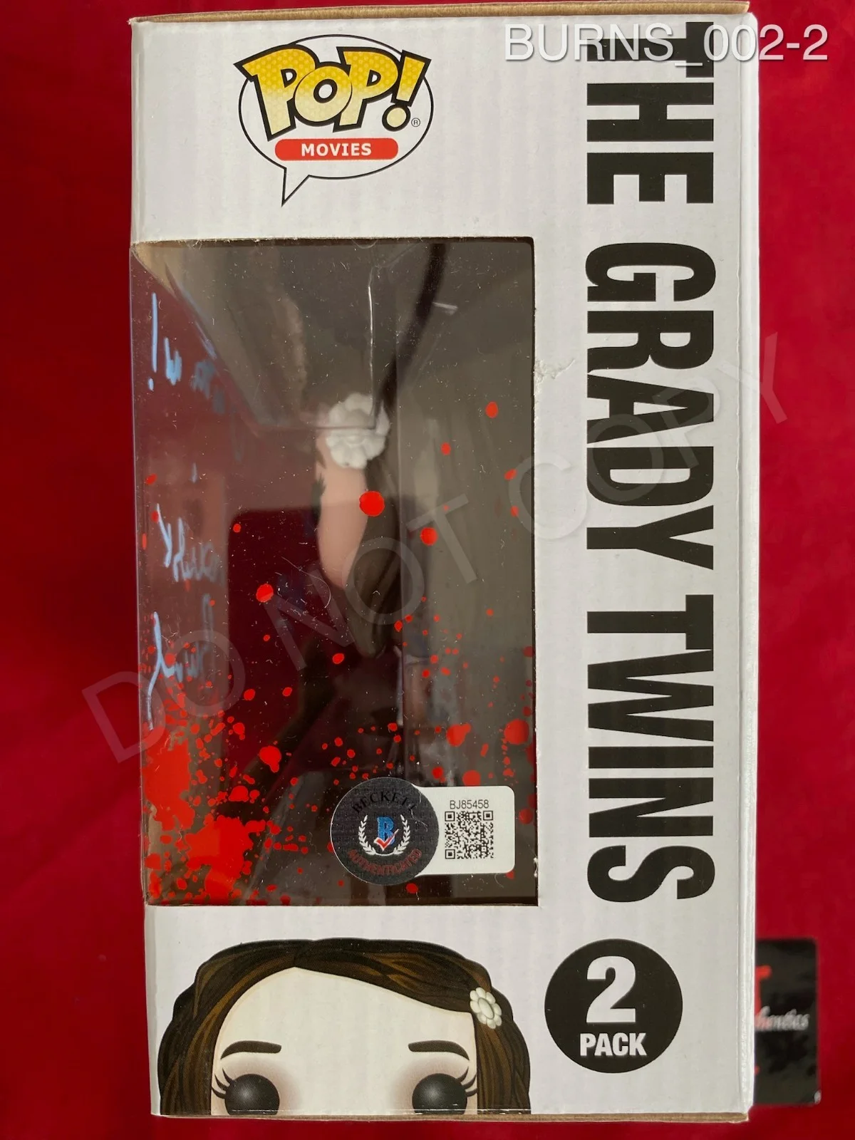 Lisa, Louise Burns — Lisa & Louise Burns dual signed Popchulta Grady Twins Funko Pop Beckett, image 2