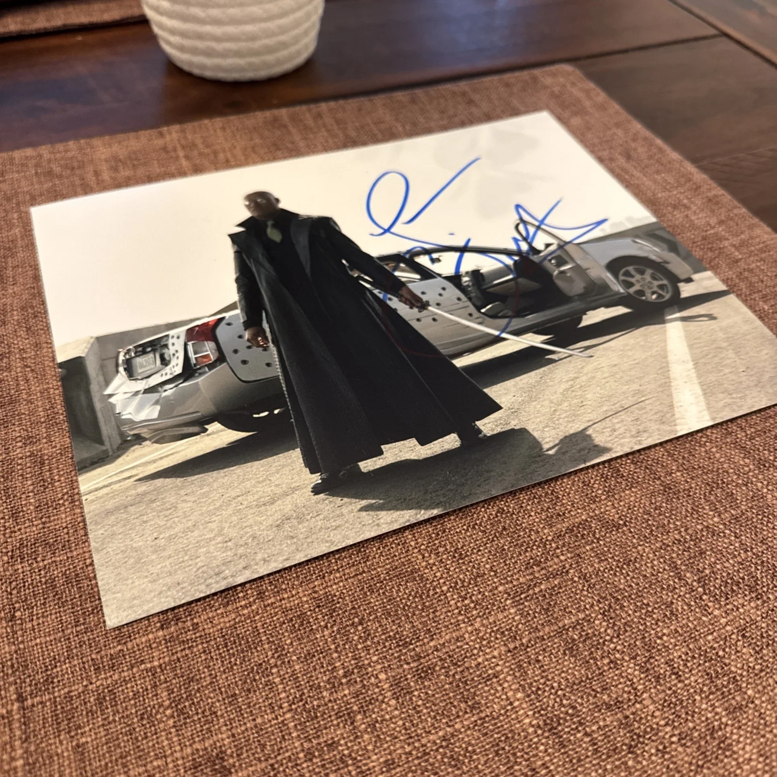 Laurence Fishburne — Laurence Fishburne Autographed The Matrix 8x10 Photograph Morpheus w/COA Holo !, изображение 2