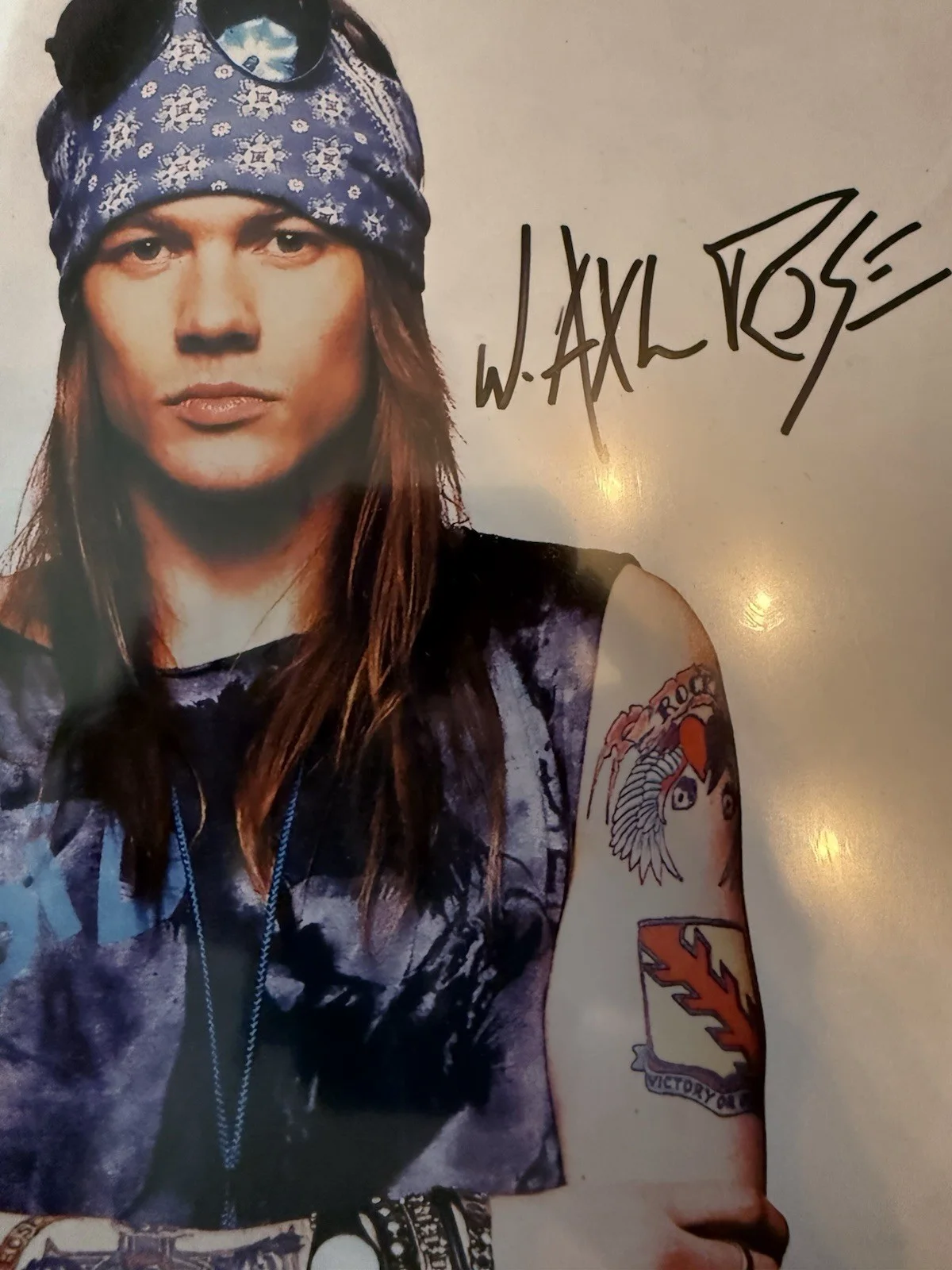 AXL ROSE - GUNS N ROSES - Autographed Signed 8 x 10 PHOTO w/COA, image 3