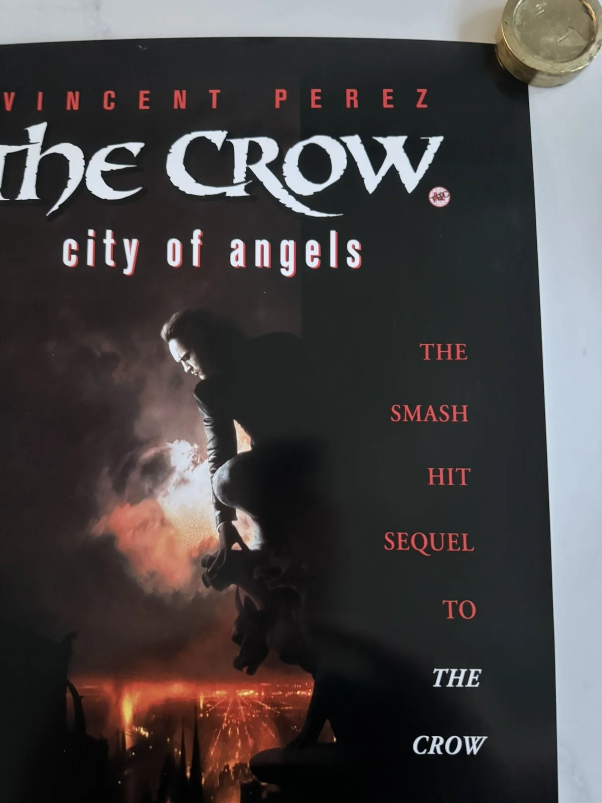 The Crow: City of Angels Original 1996 video Movie Poster, изображение 5