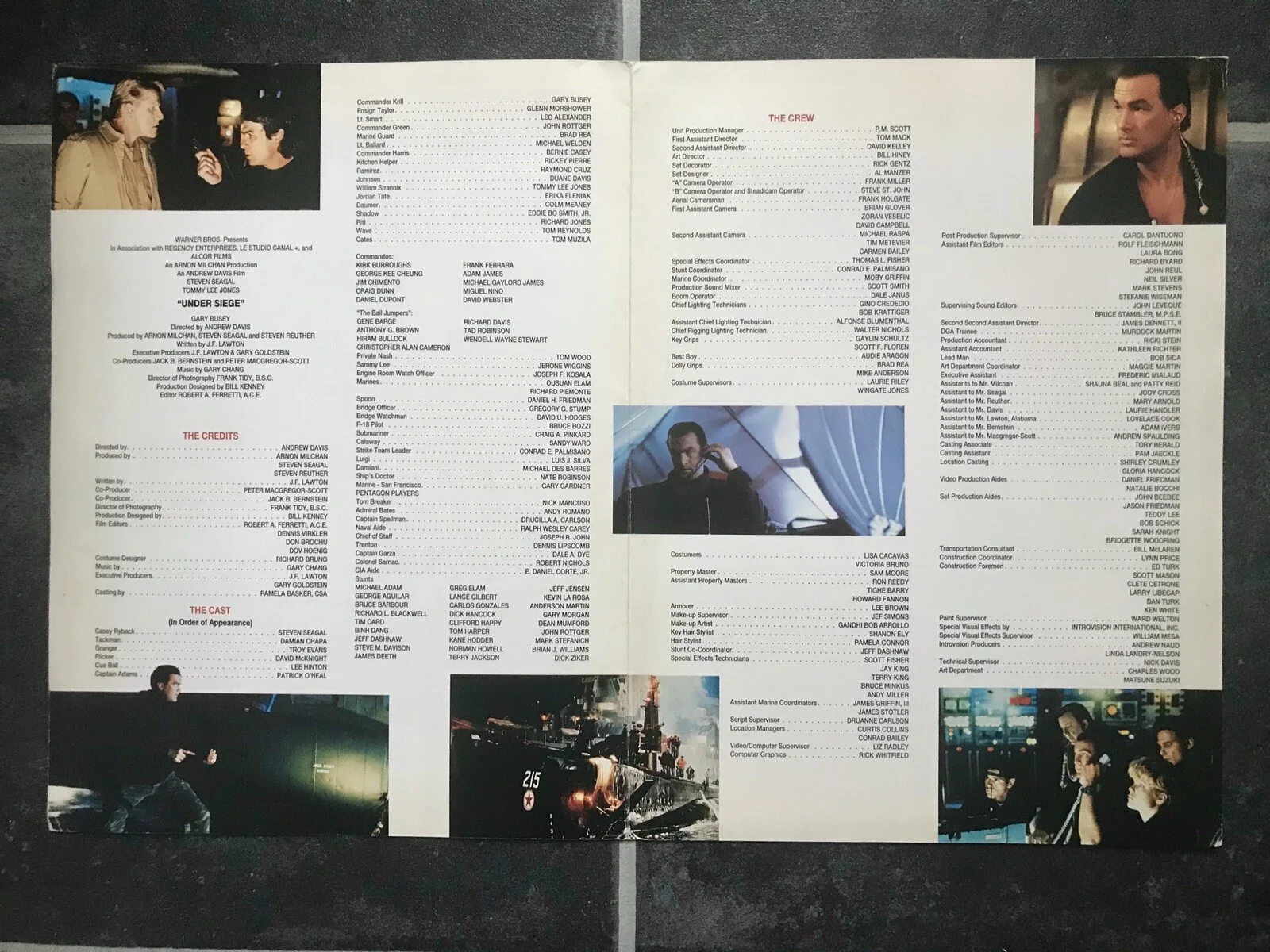 UNDER SIEGE Movie Film 1992 Press Kit STEVEN SEAGAL TOMMY LEE JONES GARY BUSEY, изображение 3