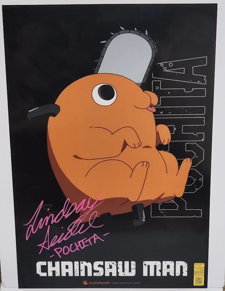 Lindsay Seidel — Lindsay Seidel Autographed Signed 11x17 Large Photo POCHITA Chainsaw Man
