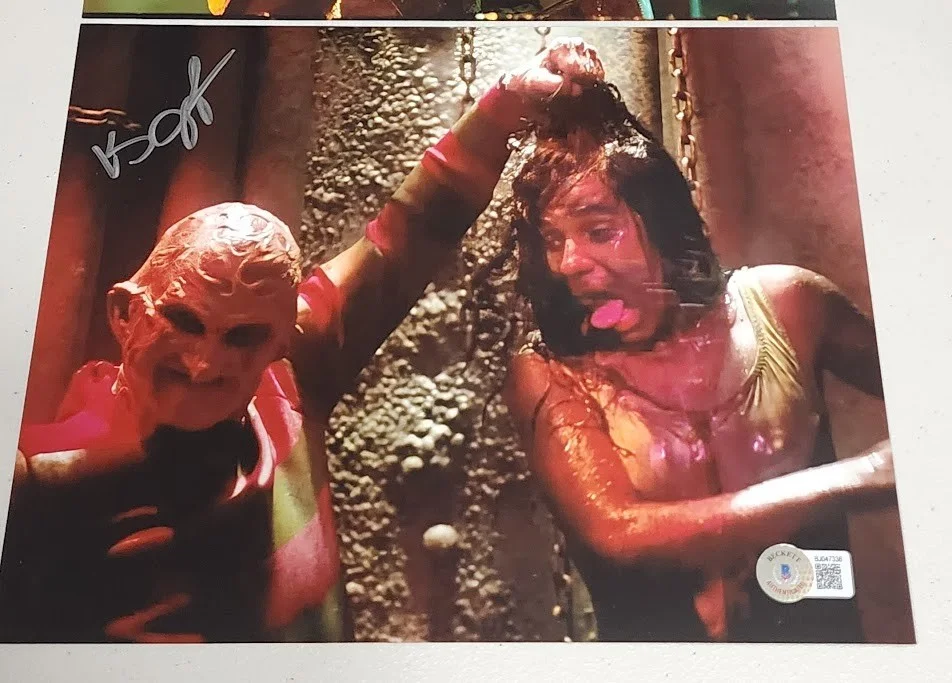 Mark Burnham, Kelly Jo Minter — Lot of 2 Signed 8x10 Photo Mark Burnham Leatherface & Kelly Jo Minter Elm Street, изображение 3