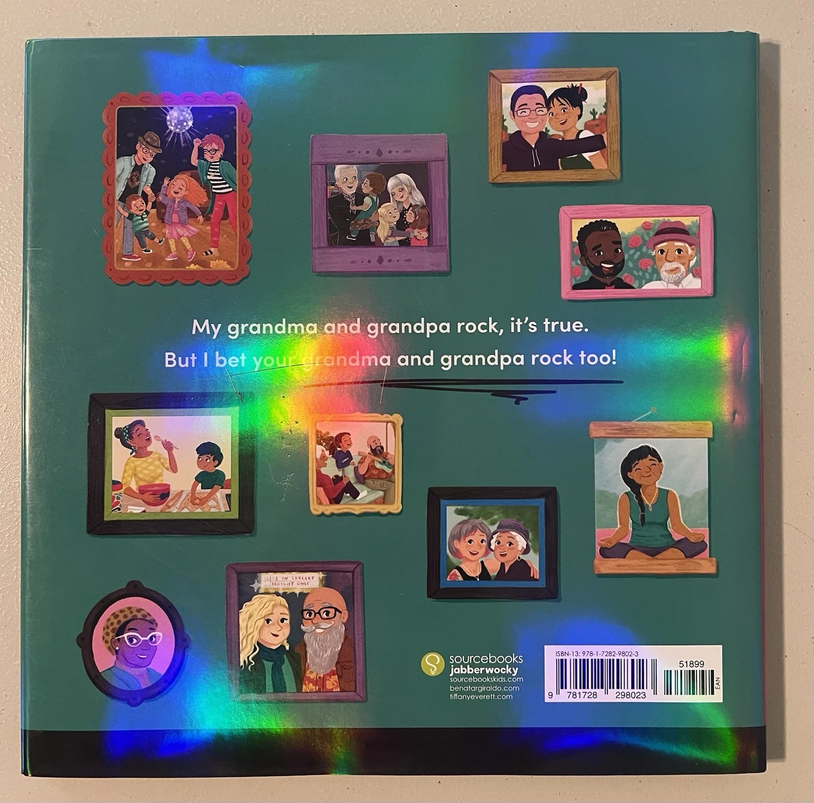 PAT BENATAR & NEIL GIRALDO JSA SIGNED Children's book Grandma and Grandpa Rock!, изображение 2