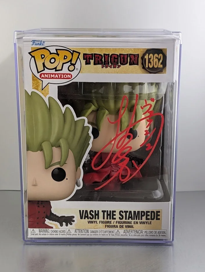 Masaya Onosaka — Masaya Onosaka JVA Signed Autographed Funko Pop #1362 Vash The Stampede Trigun