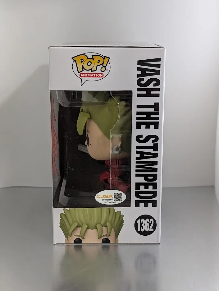 Masaya Onosaka — Masaya Onosaka JVA Signed Autographed Funko Pop #1362 Vash The Stampede Trigun, изображение 3