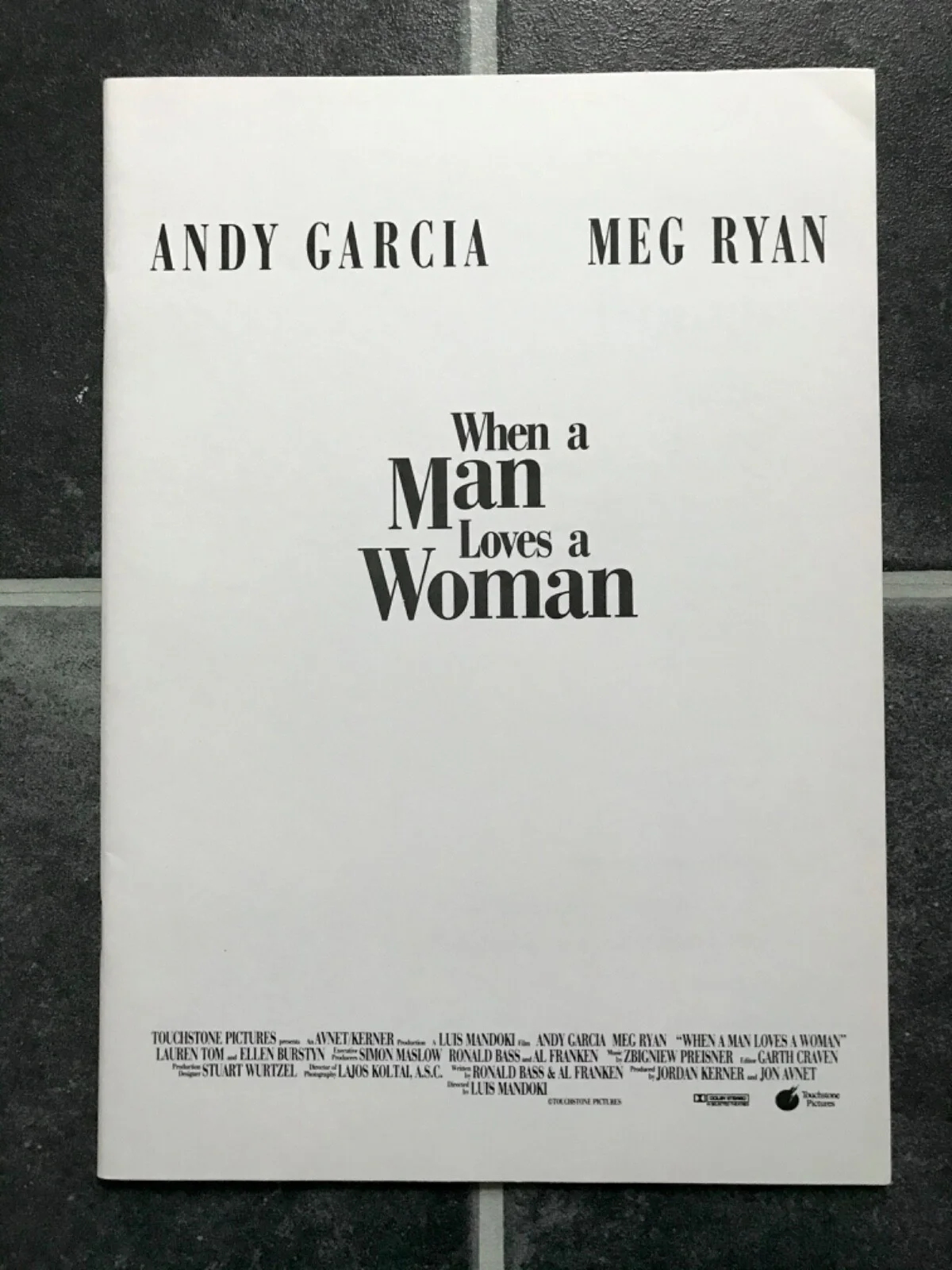 WHEN A MAN LOVES A WOMAN Vintage 1994 Movie Film Press Kit MEG RYAN ANDY GARCIA, изображение 5