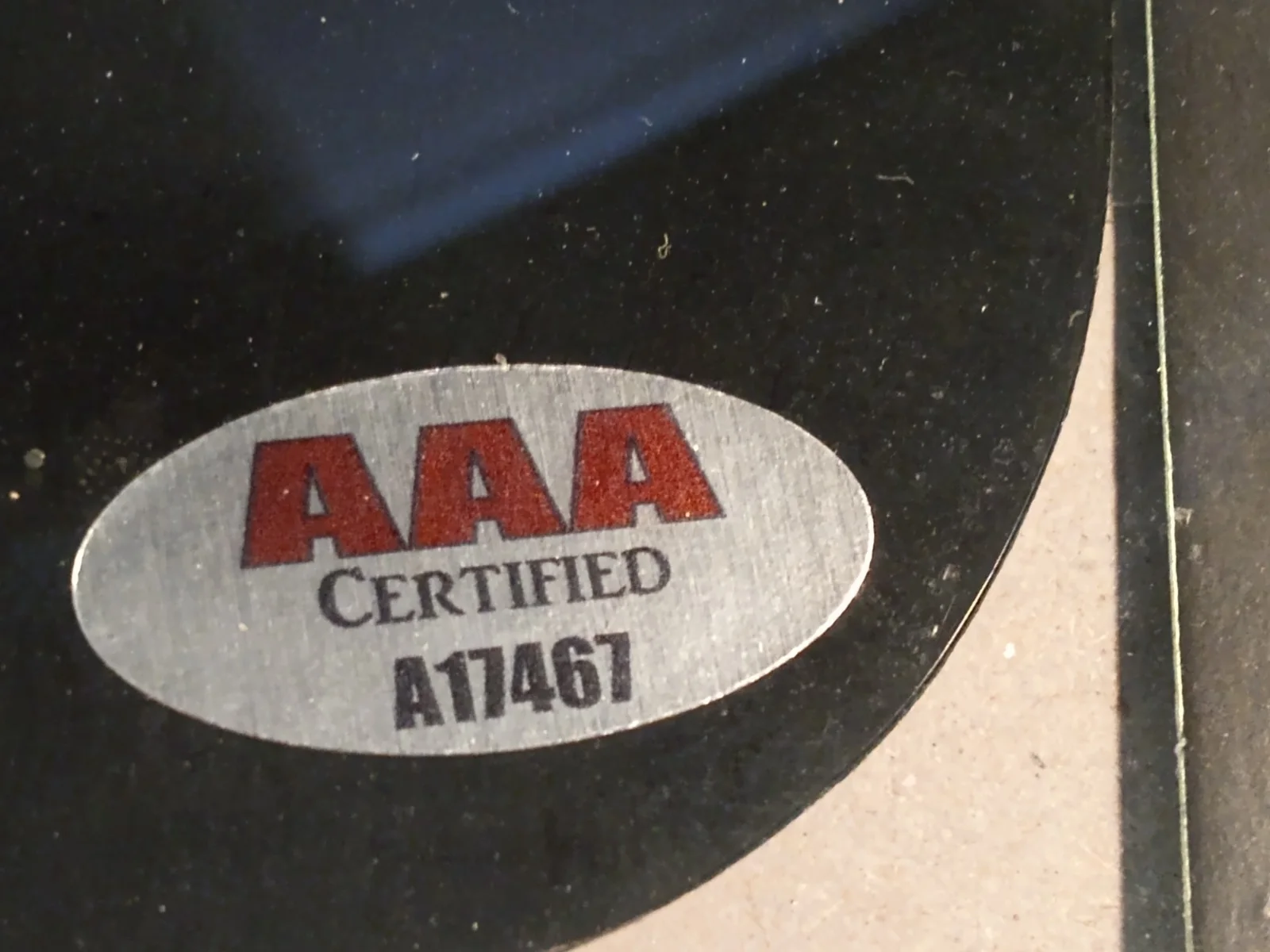 Vintage Katy Perry Signed Guitar Pickguard with COA by AAA Certification, image 3