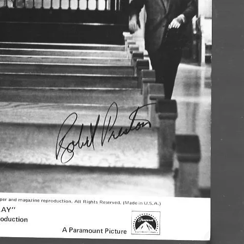 original Hand signed 8 x 10 photo of Robert Preston, изображение 2