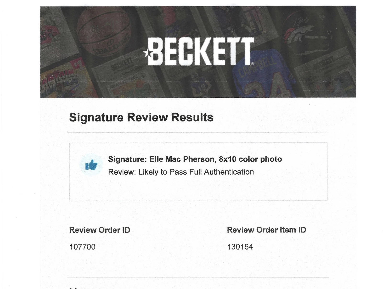 Elle Mac Pherson — ELLE MacPherson / Hot Sexy Signed Autograph Photo / 8x10 /BECKETT COA, image 2