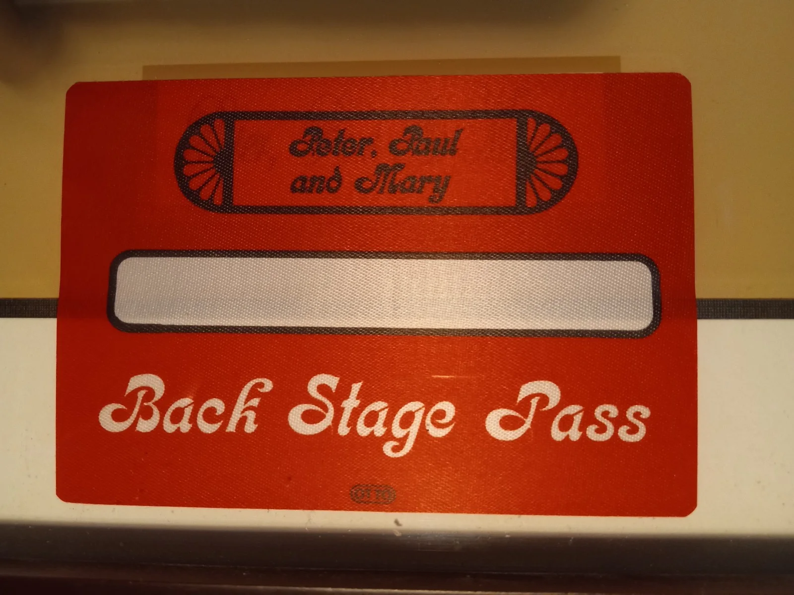 Vintage Peter Paul & Mary 1989-1991 TOUR Signed 8x10 Photo & Backstage Pass, изображение 3