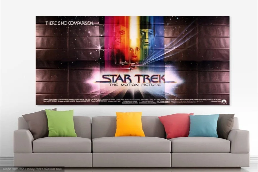 Advertising poster original Star Trek Motion Picture 1979 film movie Spock Kirk, изображение 3