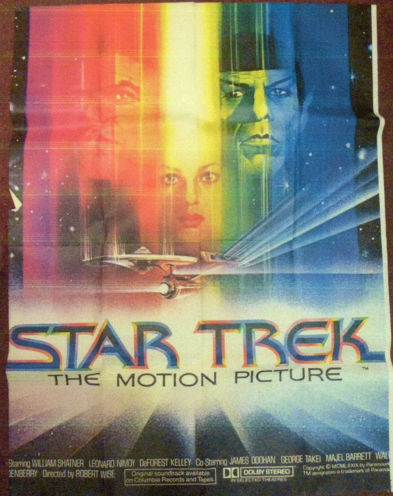Advertising poster original Star Trek Motion Picture 1979 film movie Spock Kirk, изображение 4