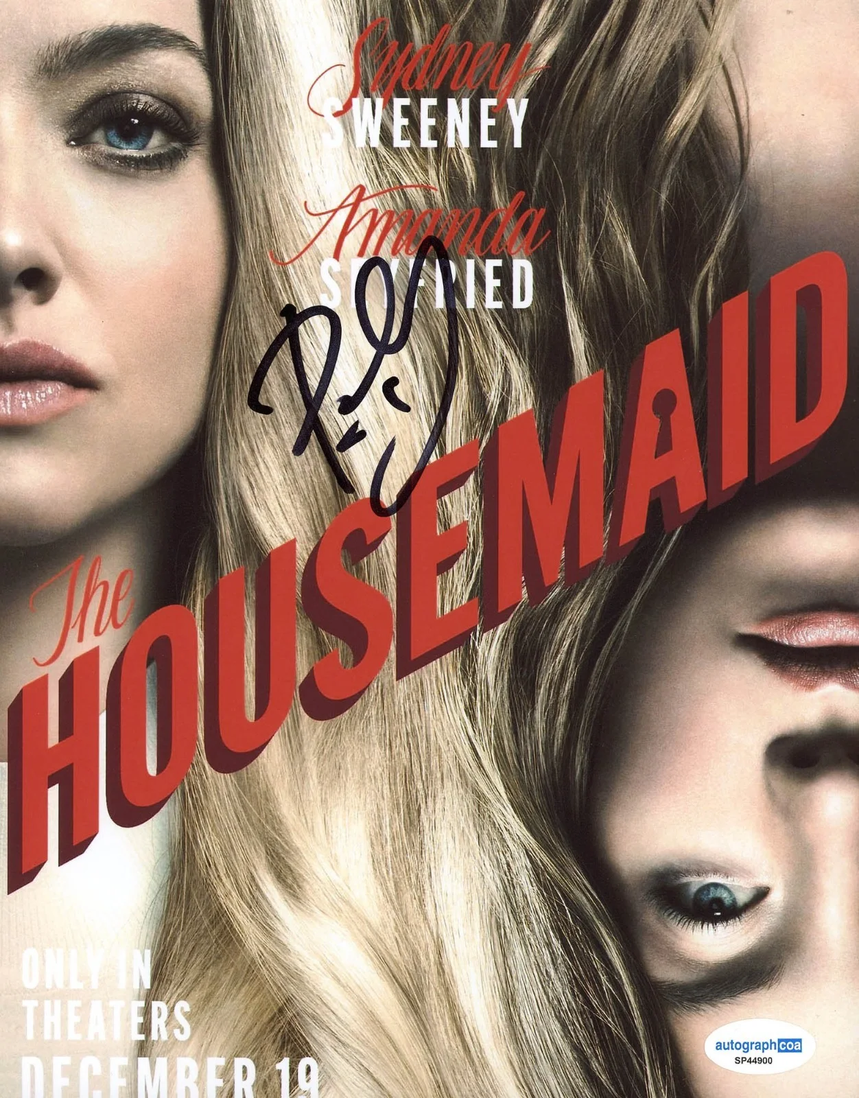 Paul Feig — Paul Feig signed "THE HOUSEMAID" 8x10 Photo EXT PROOF i Sydney Sweeney COA COA, изображение 4