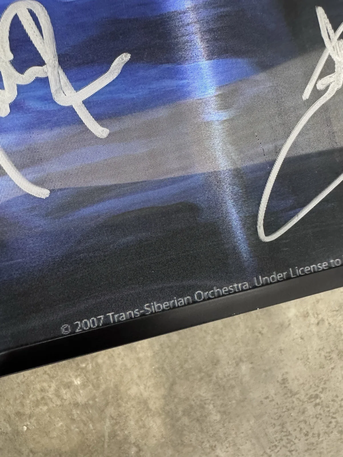 Trans Siberian Orchestra TSO 2007 Signed Poster Plastic 3D Lenticular Autograph, image 2