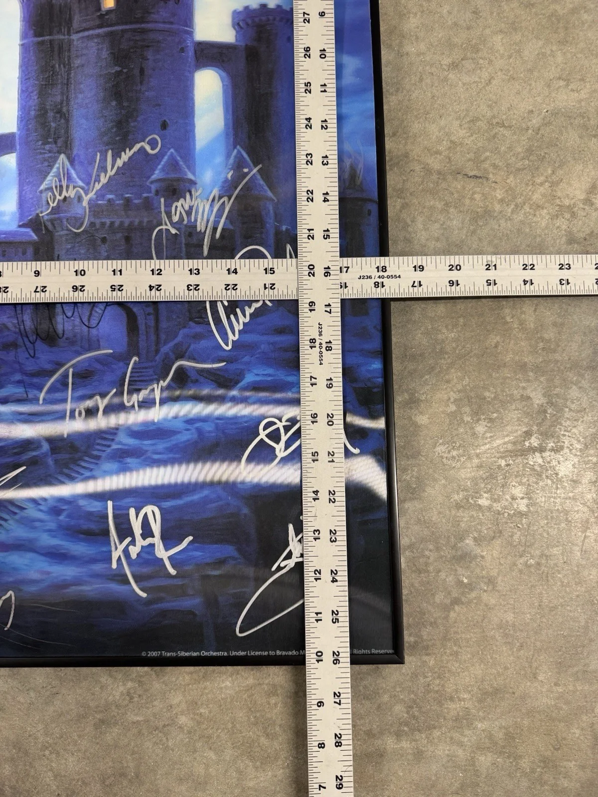 Trans Siberian Orchestra TSO 2007 Signed Poster Plastic 3D Lenticular Autograph, image 3
