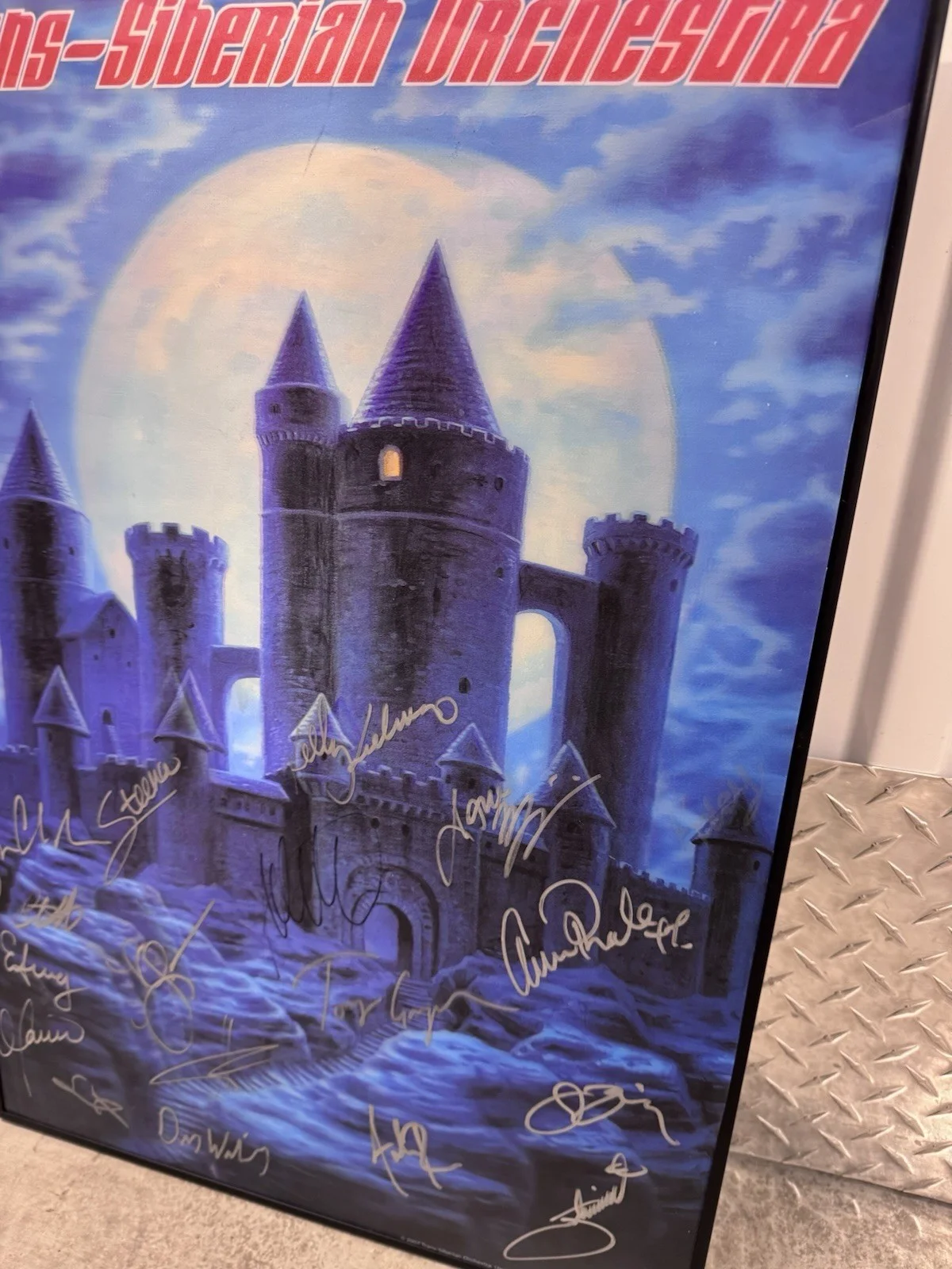 Trans Siberian Orchestra TSO 2007 Signed Poster Plastic 3D Lenticular Autograph, image 5