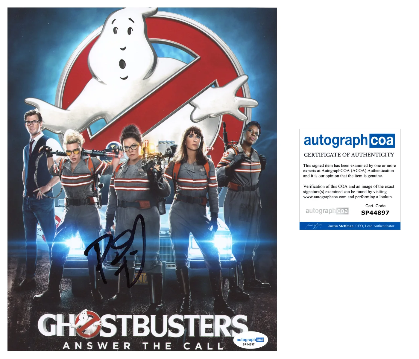 Paul Feig — Paul Feig signed "GHOSTBUSTERS" 8x10 Photo e THE HOUSEMAID Director ACOA COA