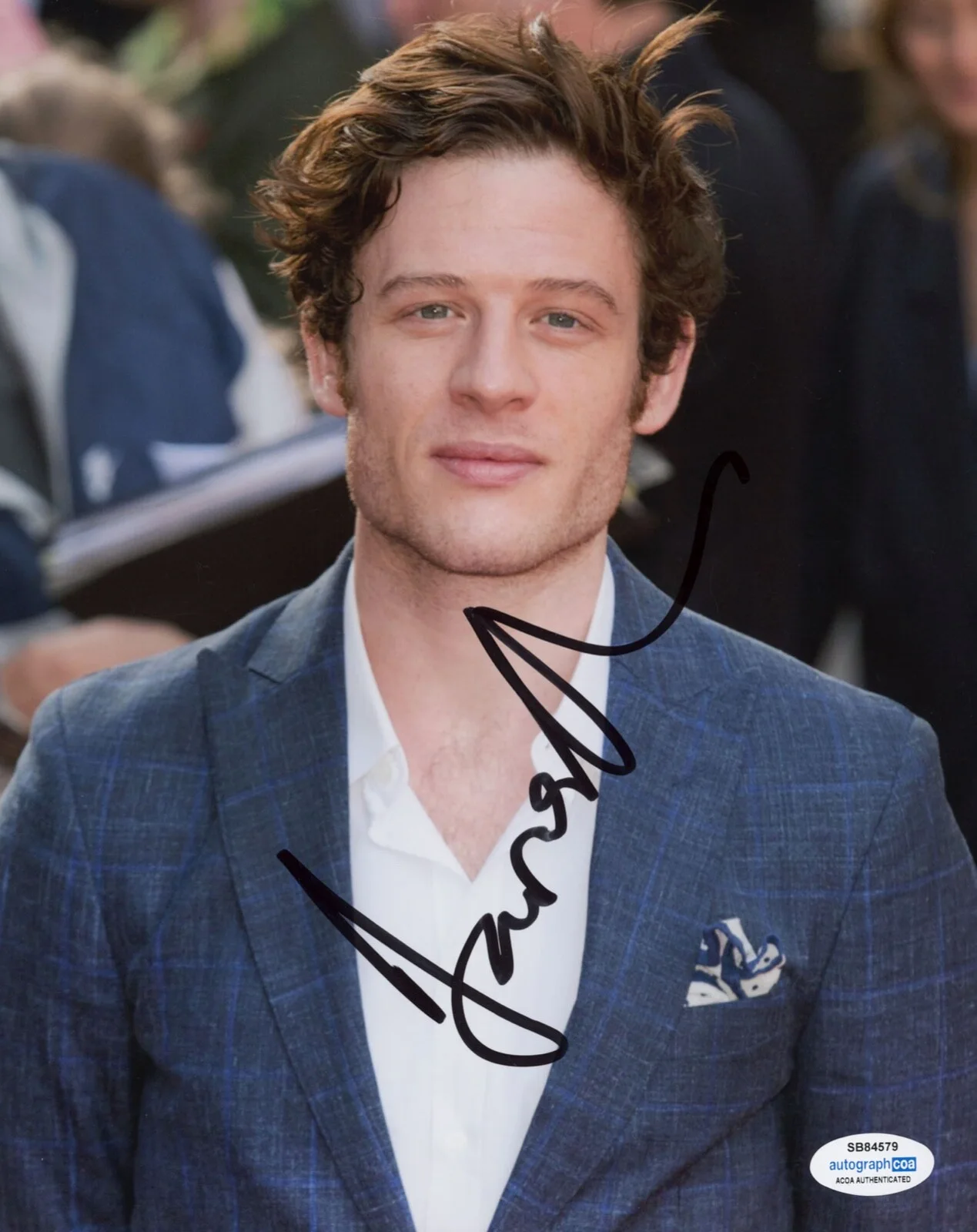 JAMES NORTON — James Norton signed 8x10 Photo f AUTOGRAPHED Sexy McMAFIA Happy Valley ACOA COA, изображение 3