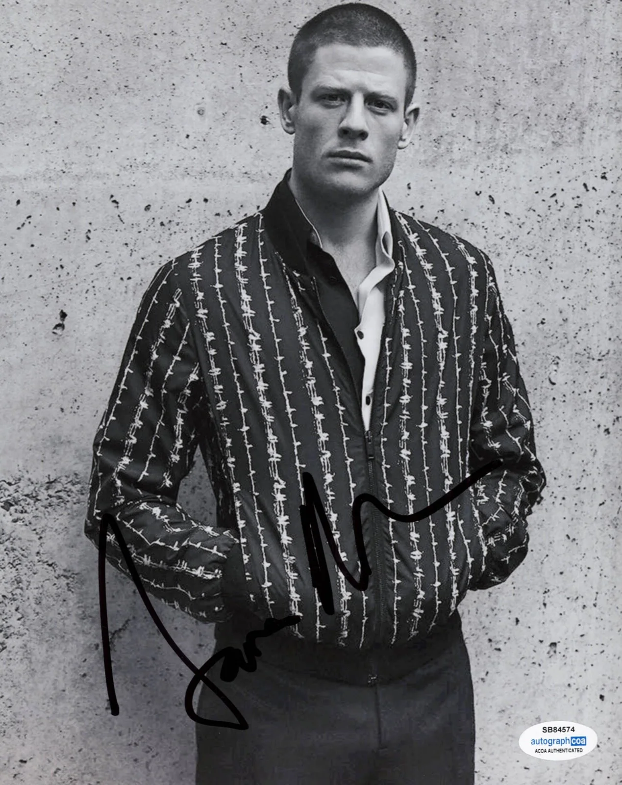 JAMES NORTON — James Norton signed 8x10 Photo b AUTOGRAPHED Sexy McMAFIA Happy Valley ACOA COA, изображение 3