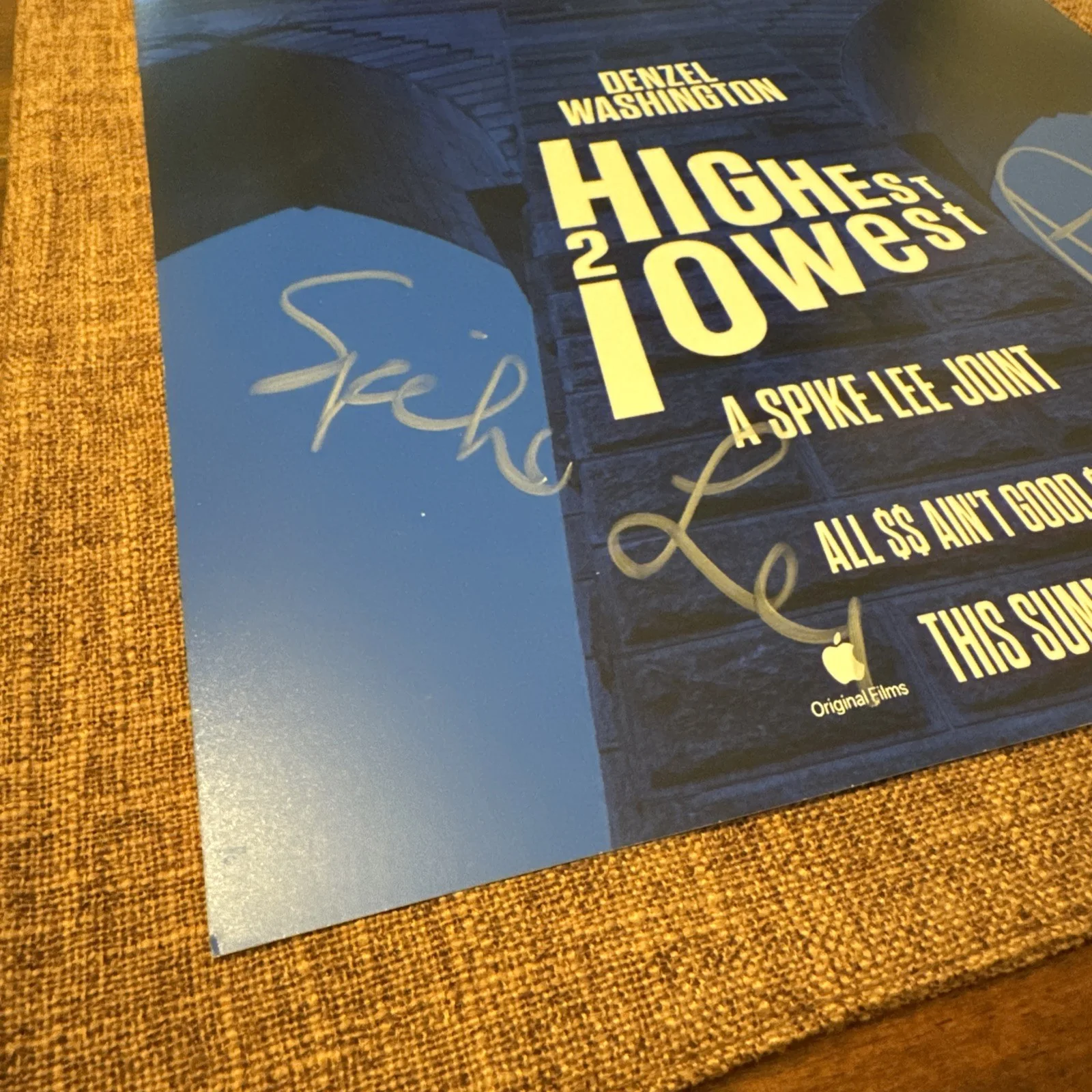 DUAL SIGNED AUTO DENZEL WASHINGTON & SPIKE LEE 11X17 MOVIE PHOTO w/COA Holo !!, изображение 2