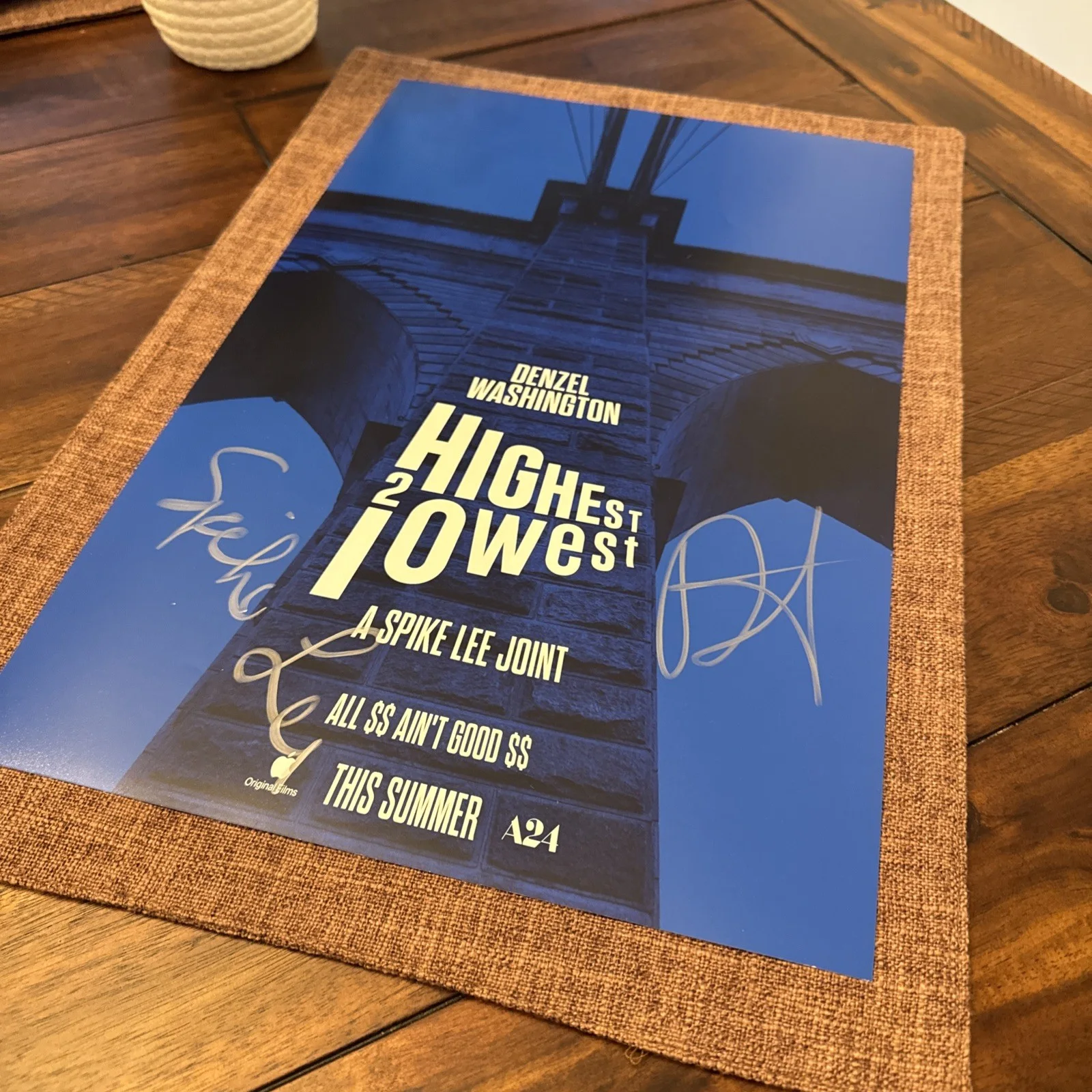 DUAL SIGNED AUTO DENZEL WASHINGTON & SPIKE LEE 11X17 MOVIE PHOTO w/COA Holo !!, изображение 4