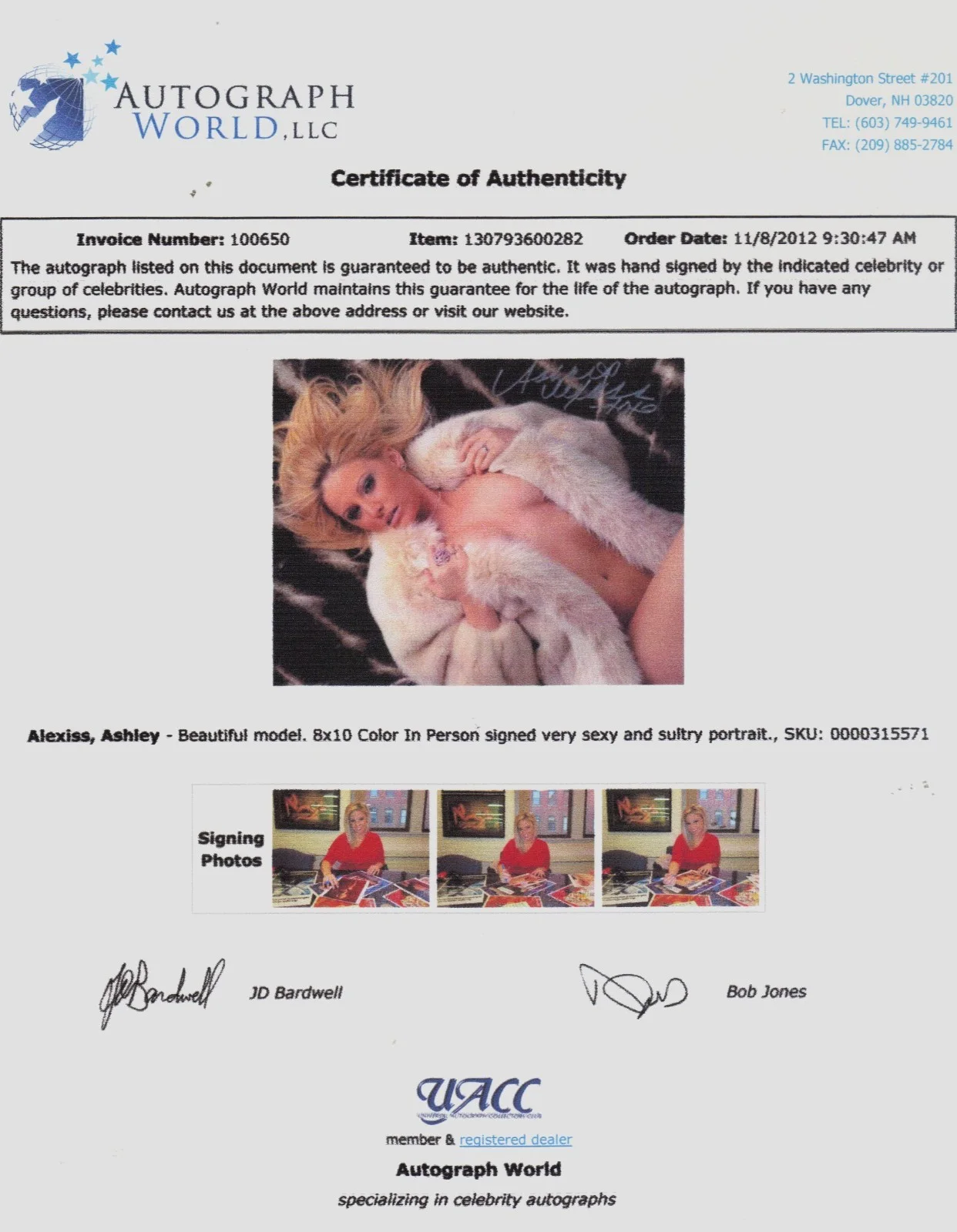 Ashley Alexiss — HOT AUTOGRAPHED 8X10 SIGNED BY ASHLEY ALEXISS 2019 S I SWIMSUIT MODEL UACC COA, image 2
