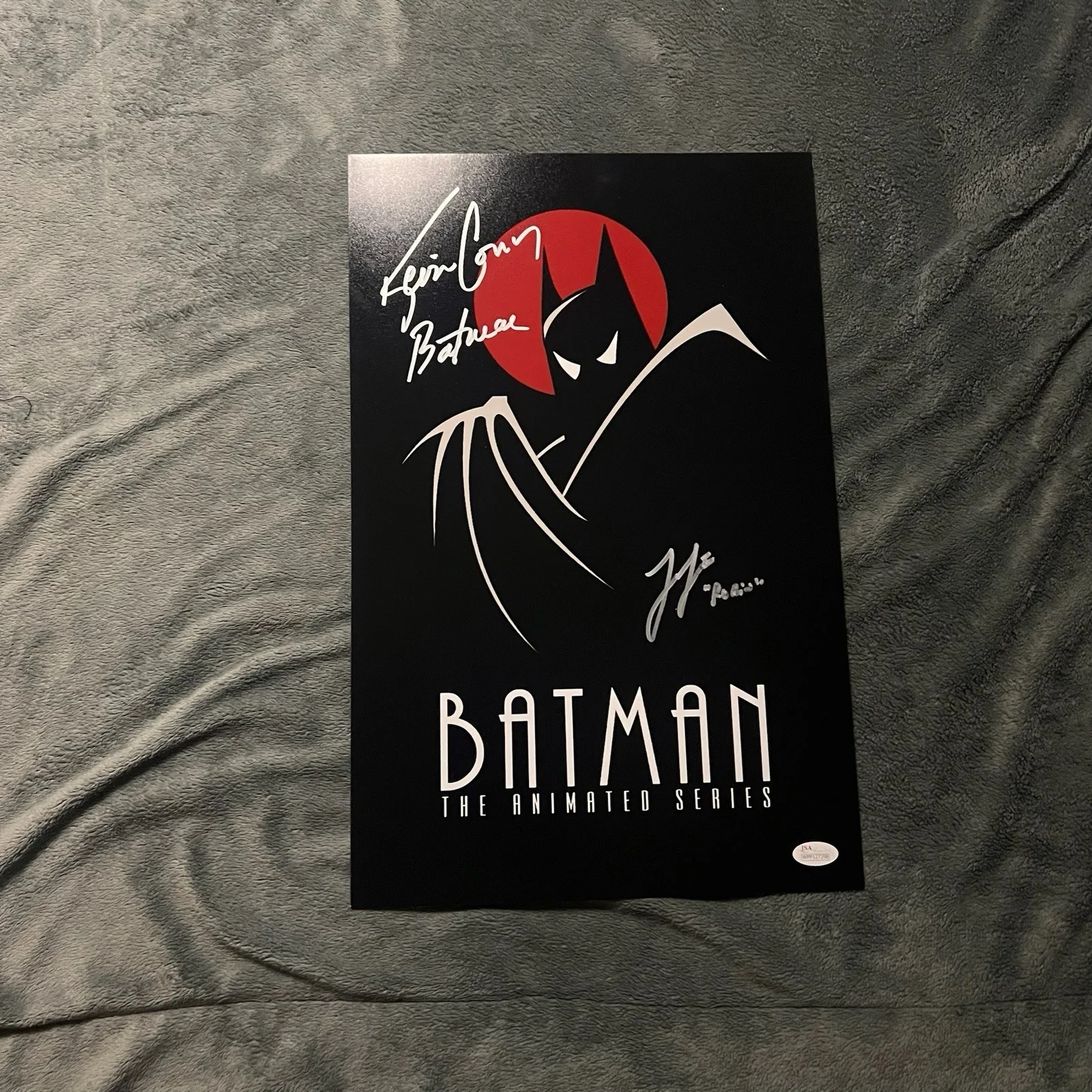 Kevin Conroy & Loren Lester — Kevin Conroy Loren Lester Signed 12x18 Photo Batman Animated JSA COA