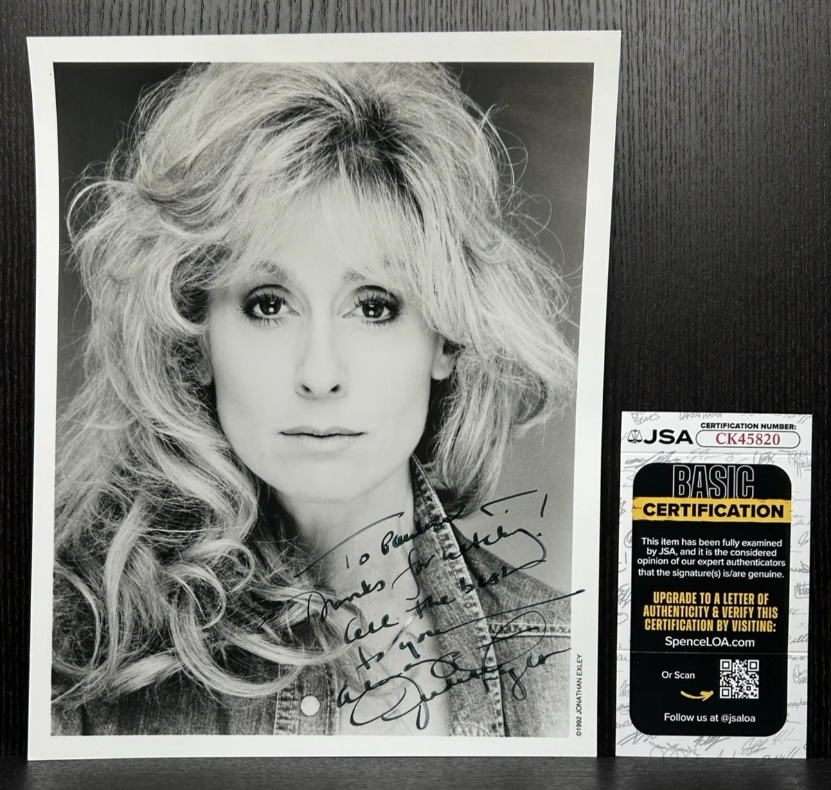 Judith Light — JUDITH LIGHT SIGNED 8x10 PHOTO & PAPER Original Autographs JSA COA Whos the Boss, image 2