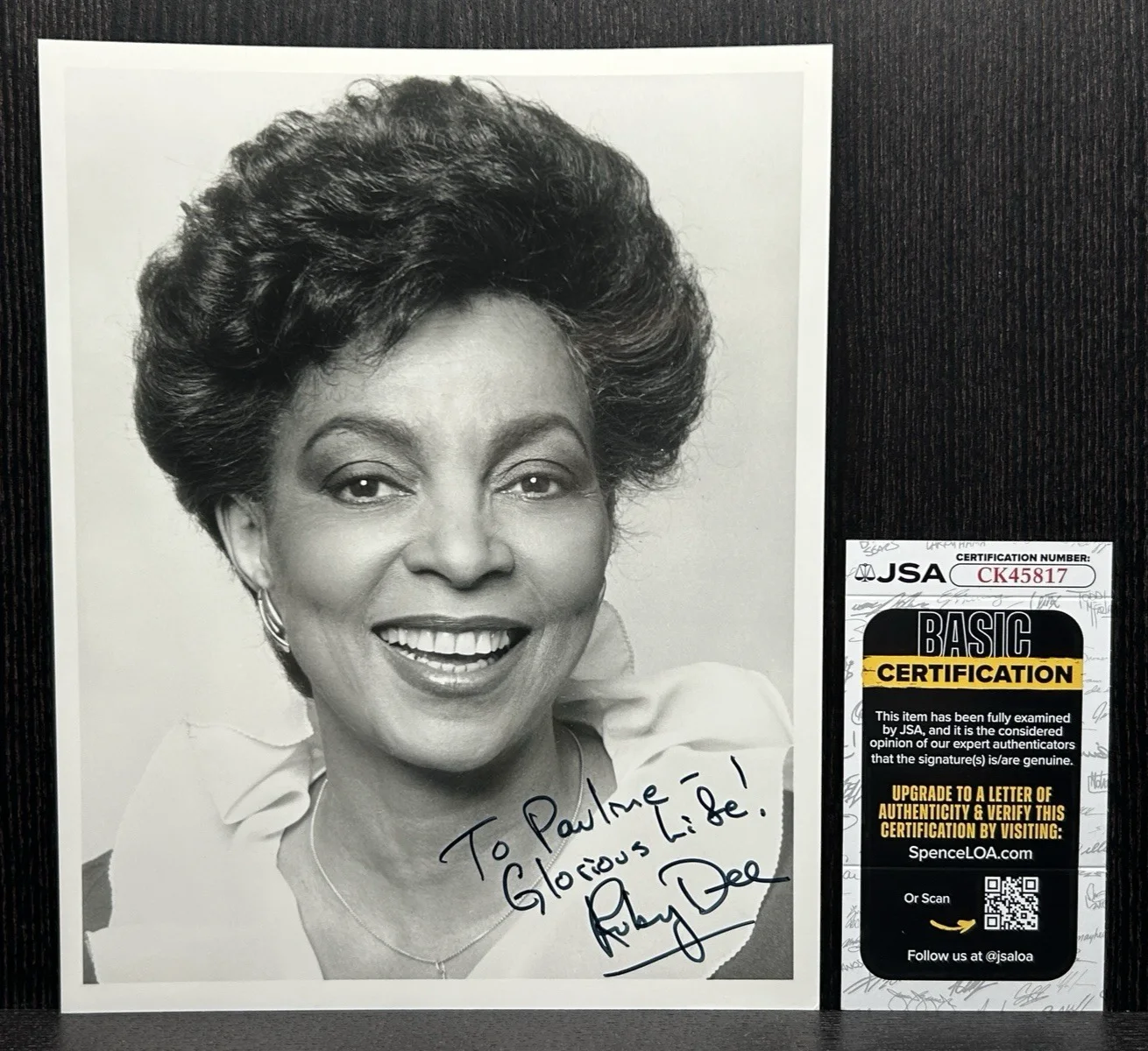 Ruby Dee — RUBY DEE HAND SIGNED 8x10 PHOTO Original Autograph JSA COA American Gangster, image 2
