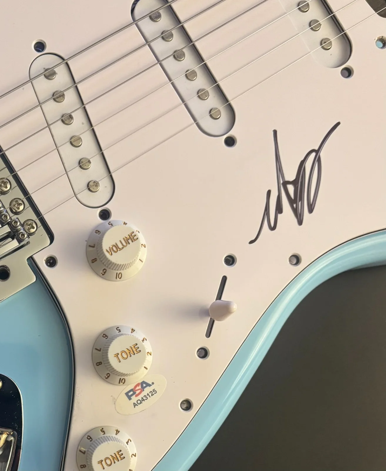 PSA Blink-182 Band Bassist * MARK HOPPUS * Signed Electric Guitar COA, image 2