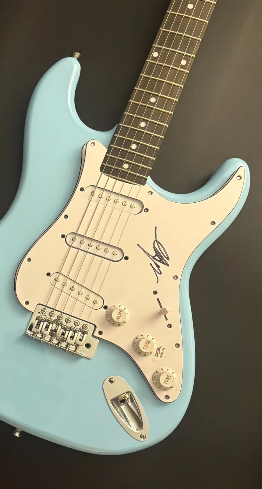 PSA Blink-182 Band Bassist * MARK HOPPUS * Signed Electric Guitar COA, image 4