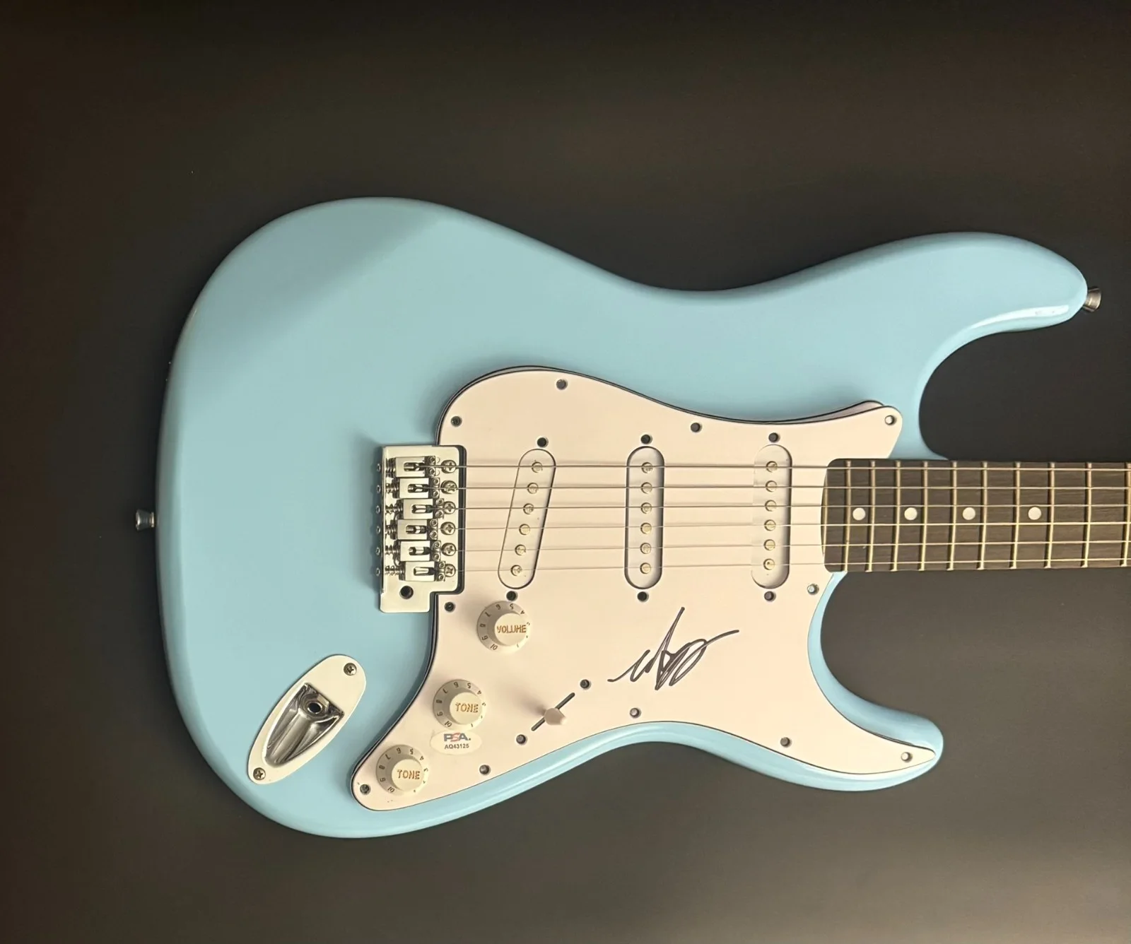 PSA Blink-182 Band Bassist * MARK HOPPUS * Signed Electric Guitar COA, image 5