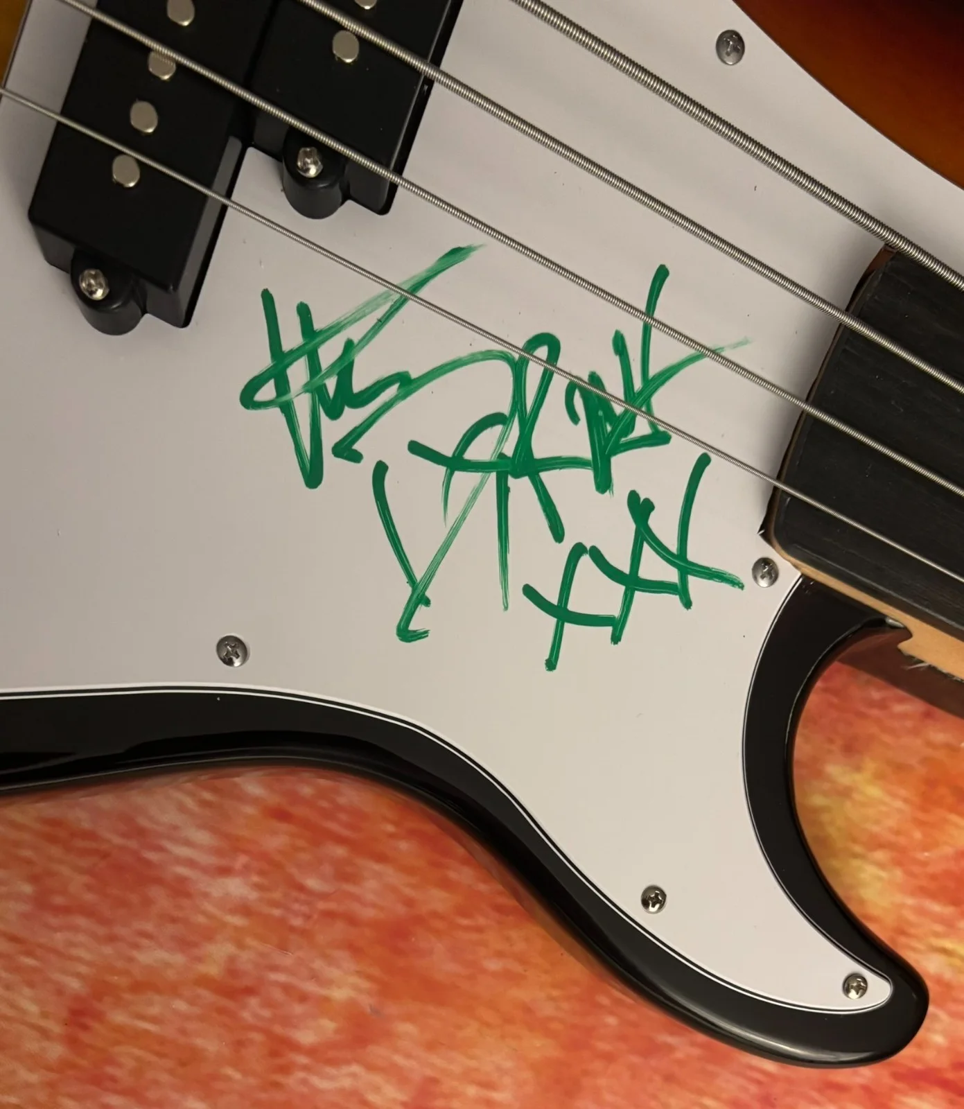 PSA Green Day Band Bassist * MIKE DIRNT * Signed Electric Guitar PROOF COA, изображение 4