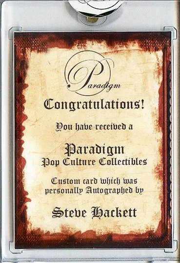 Steve Hackett — -GENESIS- 1991 PRO SET SUPERSTARS Signed/Autograph/Auto MUSICARDS Music Card, изображение 2