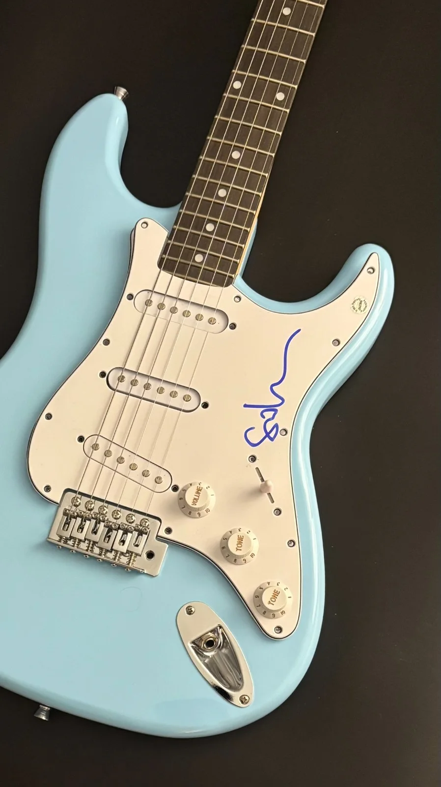 GFA Joe Satriani's Bassist * STU HAMM * Signed Electric Guitar PROOF COA, image 2