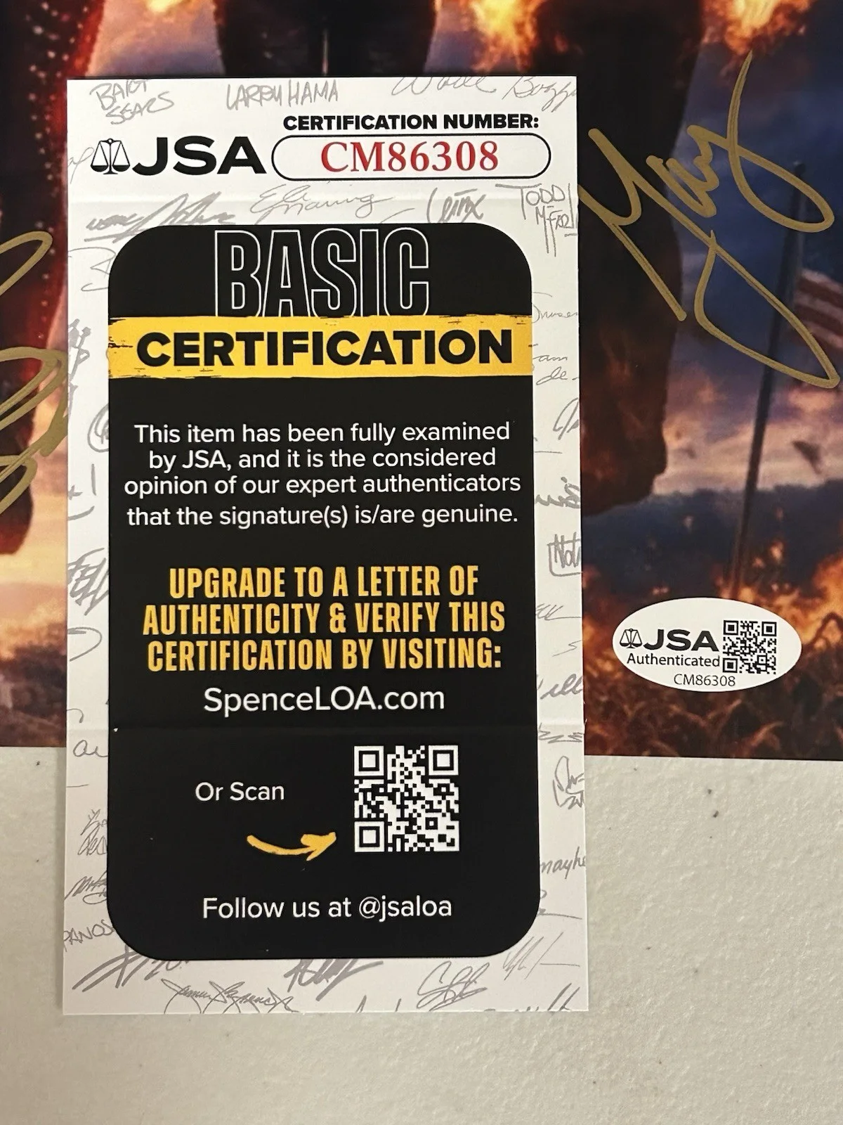 BURNING WITCHES AUTOGRAPHED SIGNED 8X10 PHOTO WITH JSA COA # CM86308, изображение 2