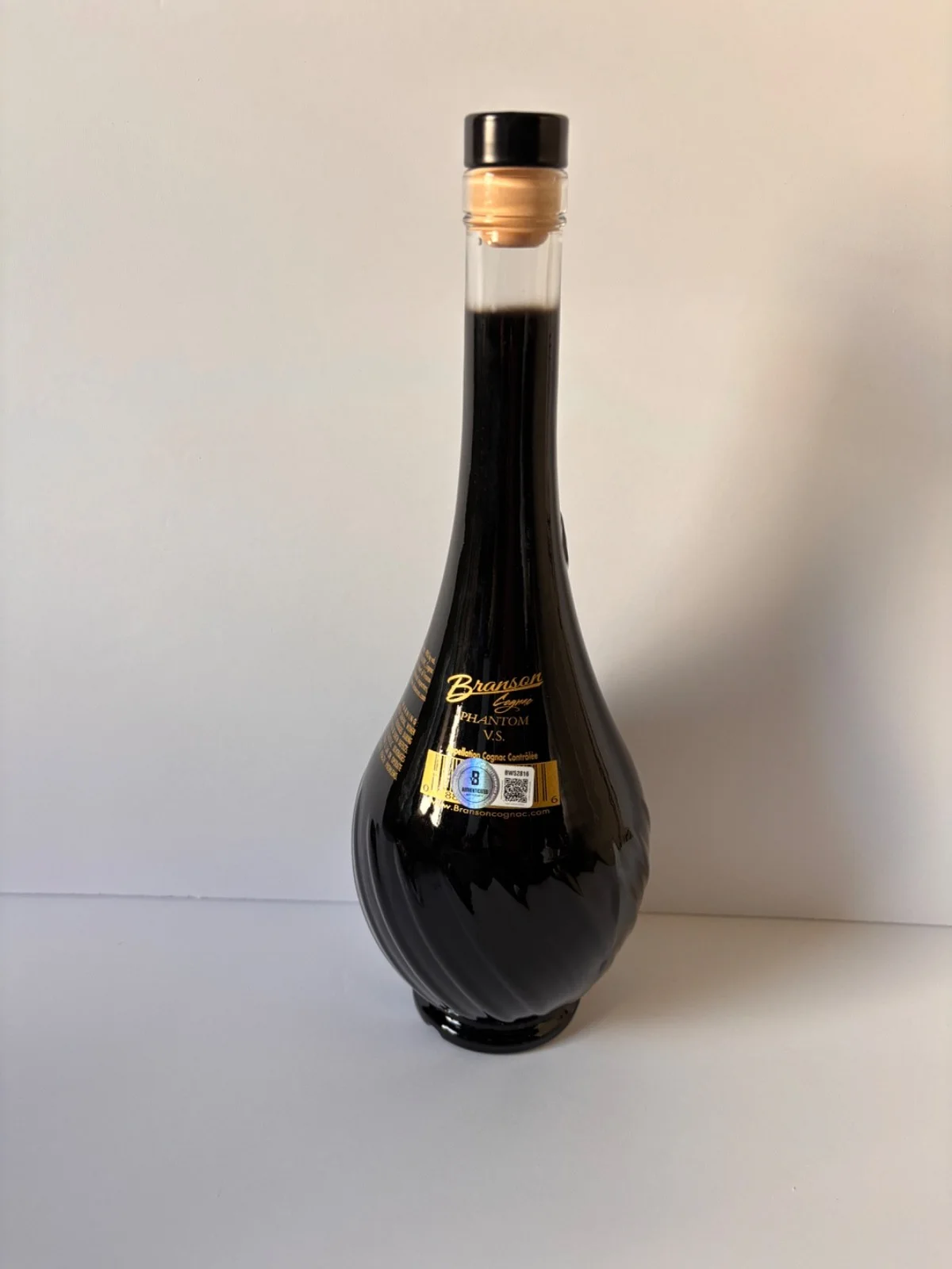 50 CENT SIGNED EMPTY BRANSON COGNAC BLACK GOLD BOTTLE RAPPER CURTIS JACKSON BAS, image 4