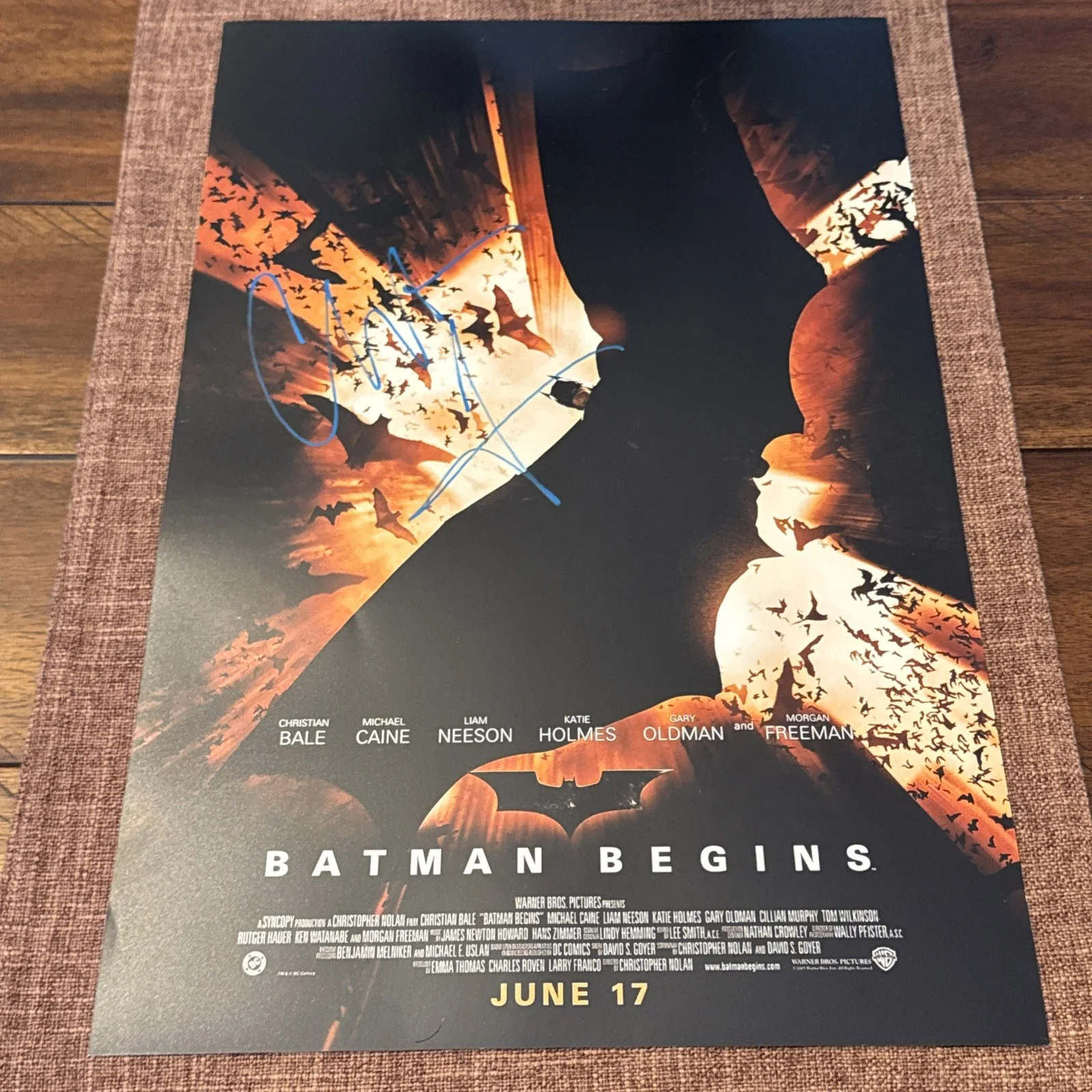 Christian Bale — CHRISTIAN BALE SIGNED 11x17 BATMAN AUTOGRAPHED PHOTO ~THE DARK KNIGHT w/COA, изображение 5