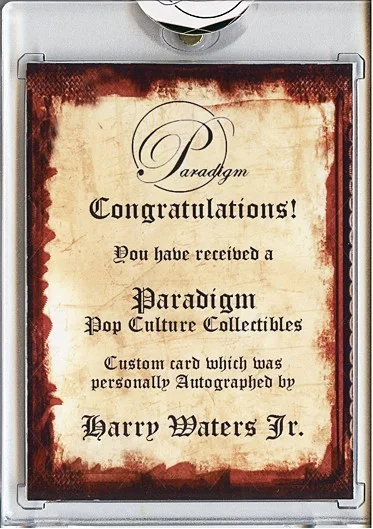 Harry Waters Jr — -BACK TO THE FUTURE- HARRY WATERS JR Signed/Autograph/Auto Certified Movie Card, image 2