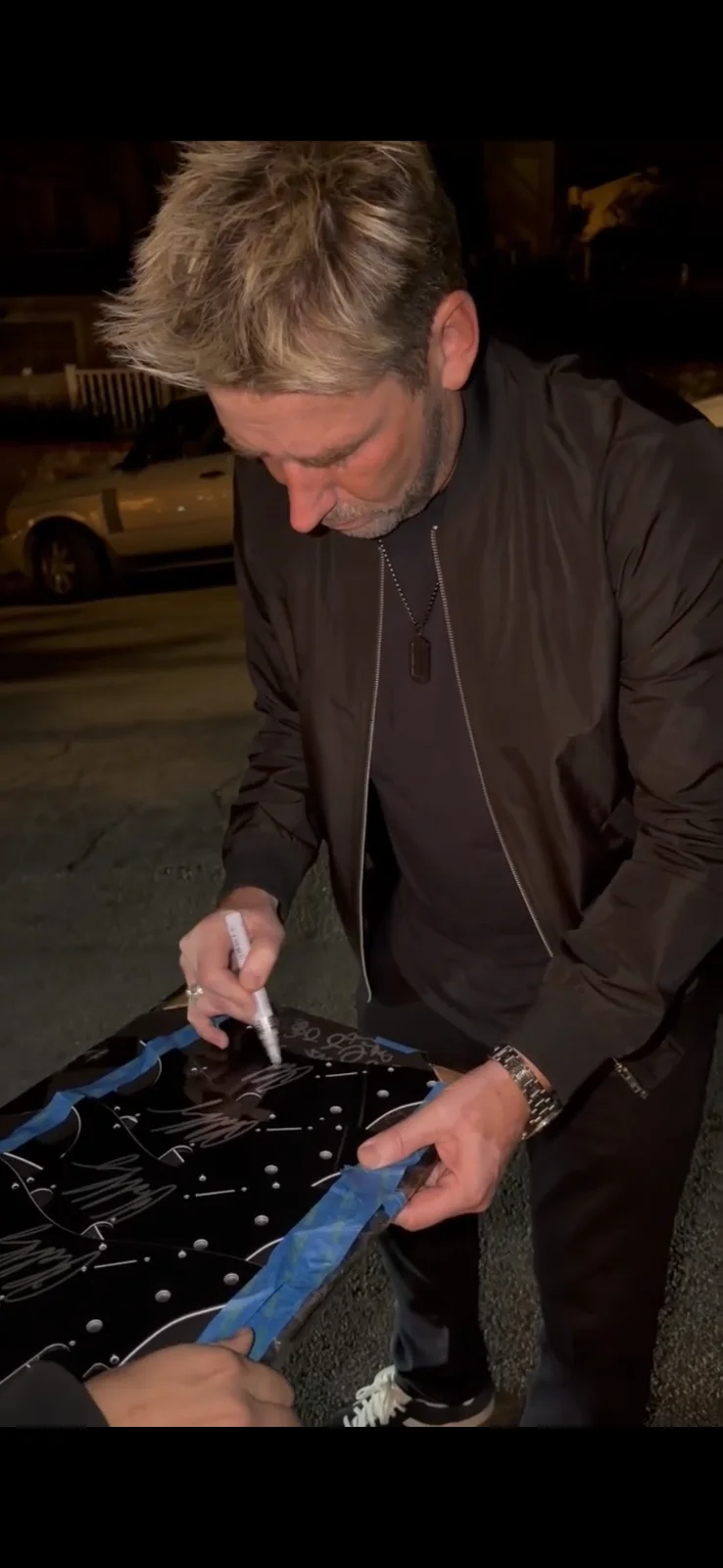 GFA Nickelback Rock Star * CHAD KROEGER * Signed Electric Guitar PROOF COA, изображение 5