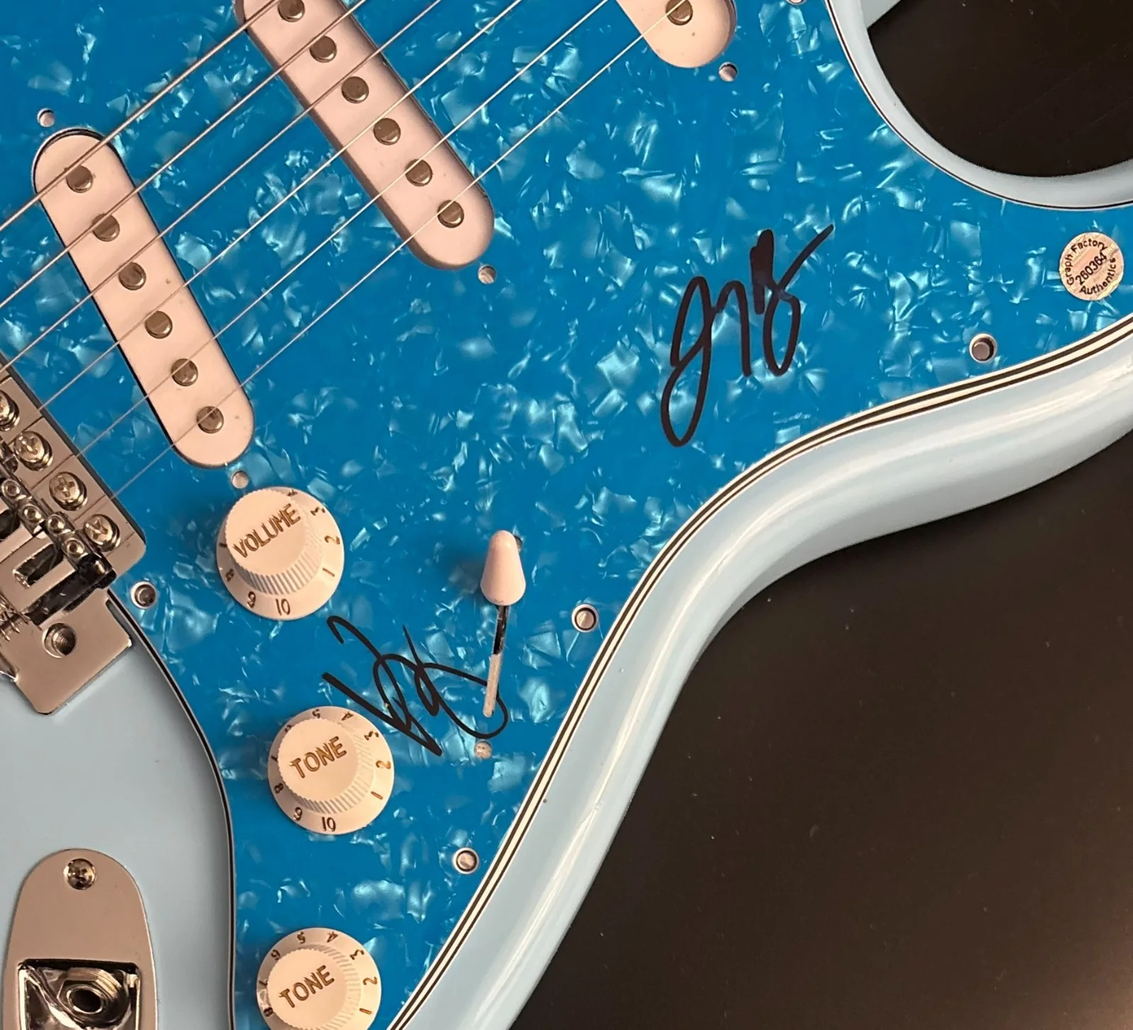 GFA Kenneth & Joey Duo * THE MILK CARTON KIDS * Signed Electric Guitar COA, изображение 5