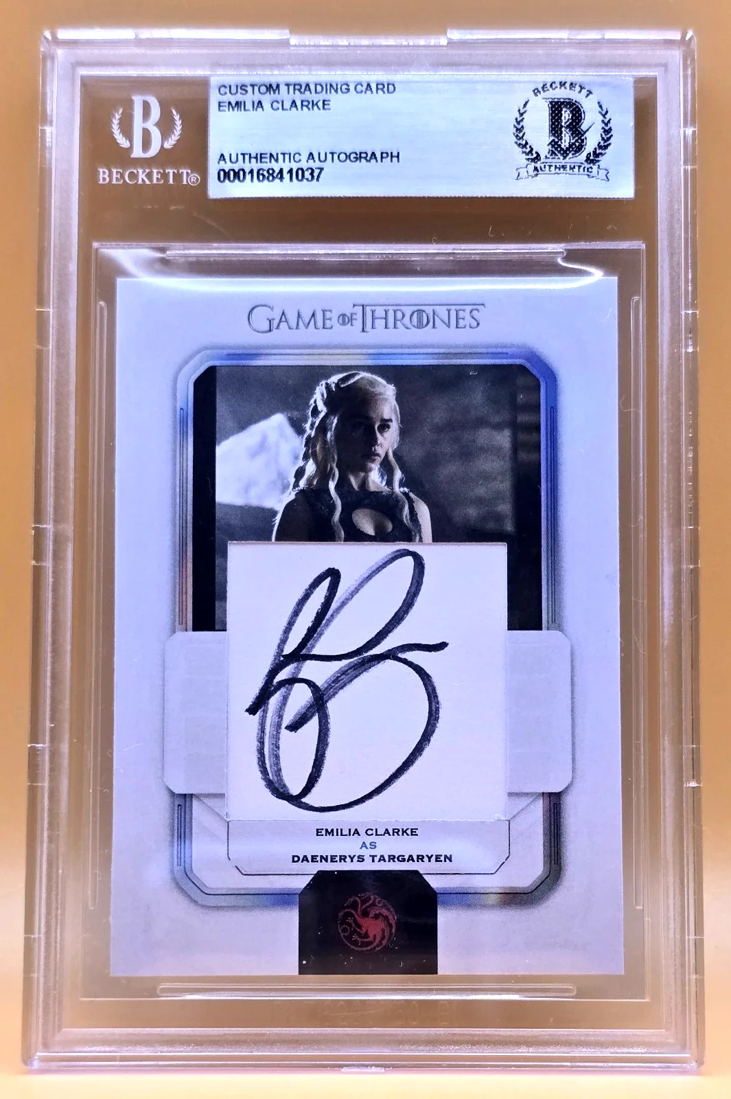 Emilia Clarke — Emilia Clarke Game of Thrones Autograph Beckett BAS Authenticated Slabbed Signed, image 5