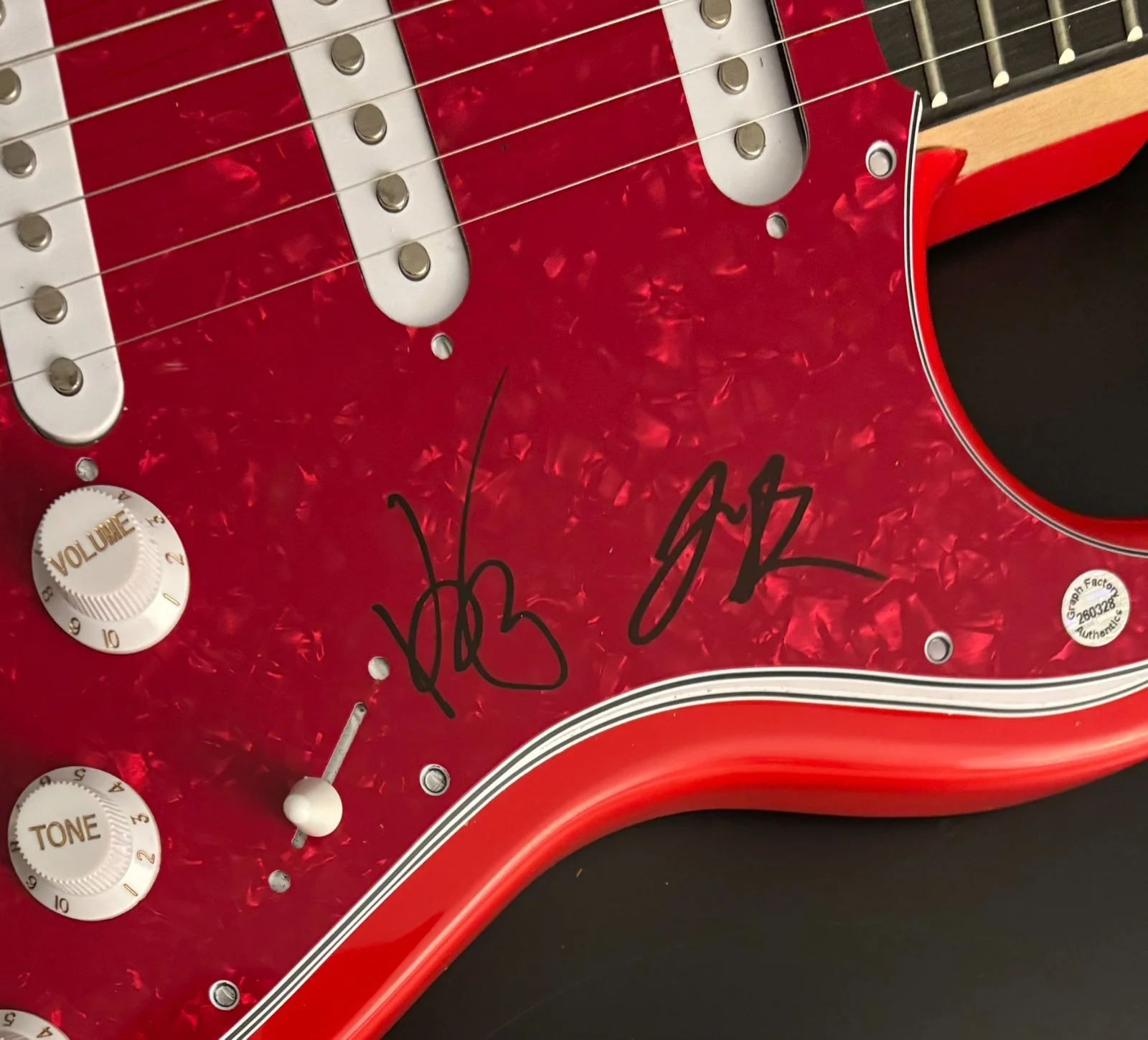 GFA Kenneth & Joey Duo * THE MILK CARTON KIDS * Signed Electric Guitar COA, изображение 5