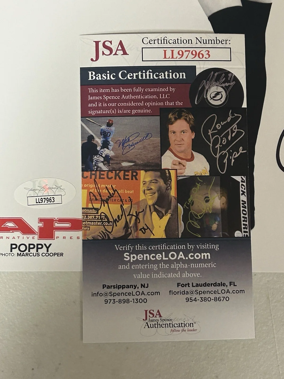 POPPY MORIAH PEREIRA AUTOGRAPHED SIGNED 8X10 PROMO PHOTO WITH JSA COA # LL97963, изображение 2